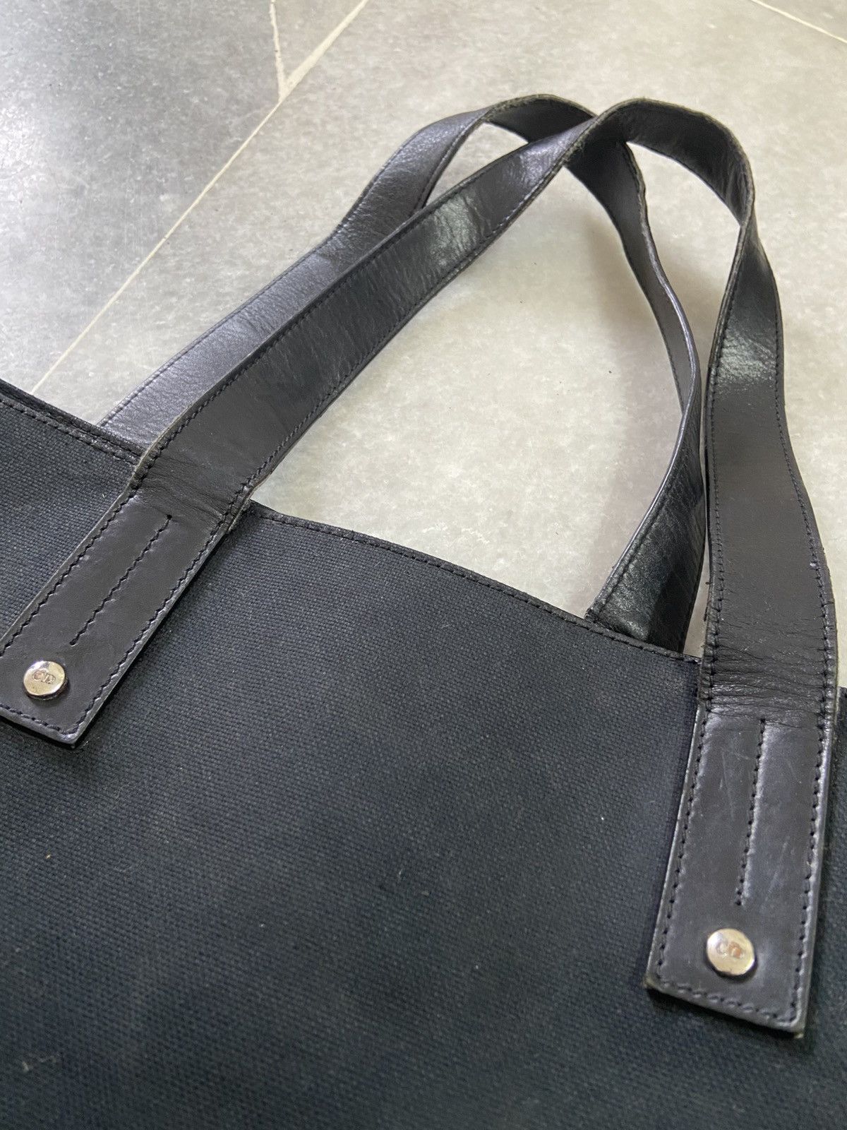 Dior Dior Homme Black Canvas Tote Bag Size ONE SIZE - 11 Thumbnail