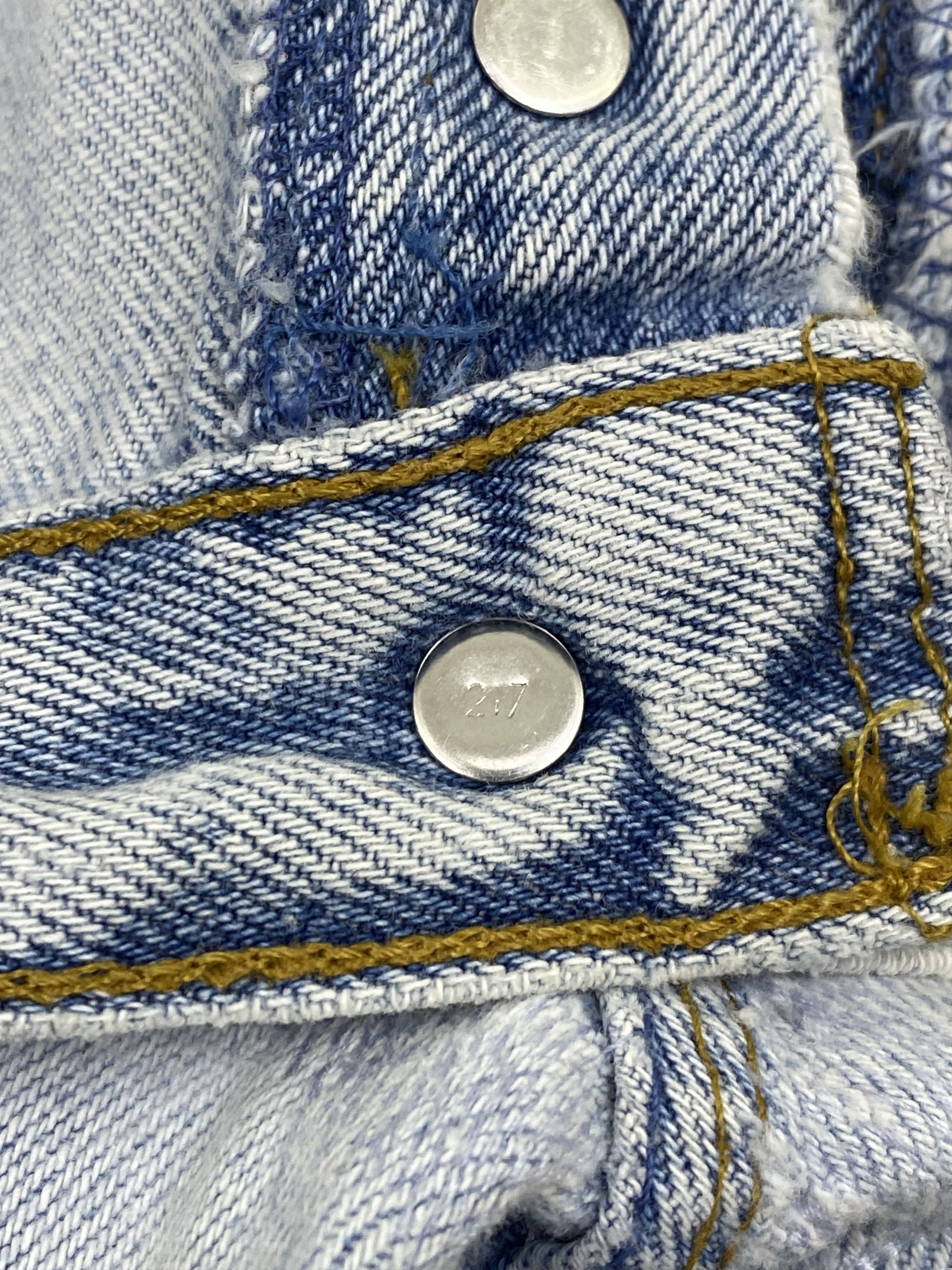 Levi's Vintage 80s Levis 501 Sex Pistols Custom Made Jeans DP2724 Size US 30 / EU 46 - 16 Thumbnail