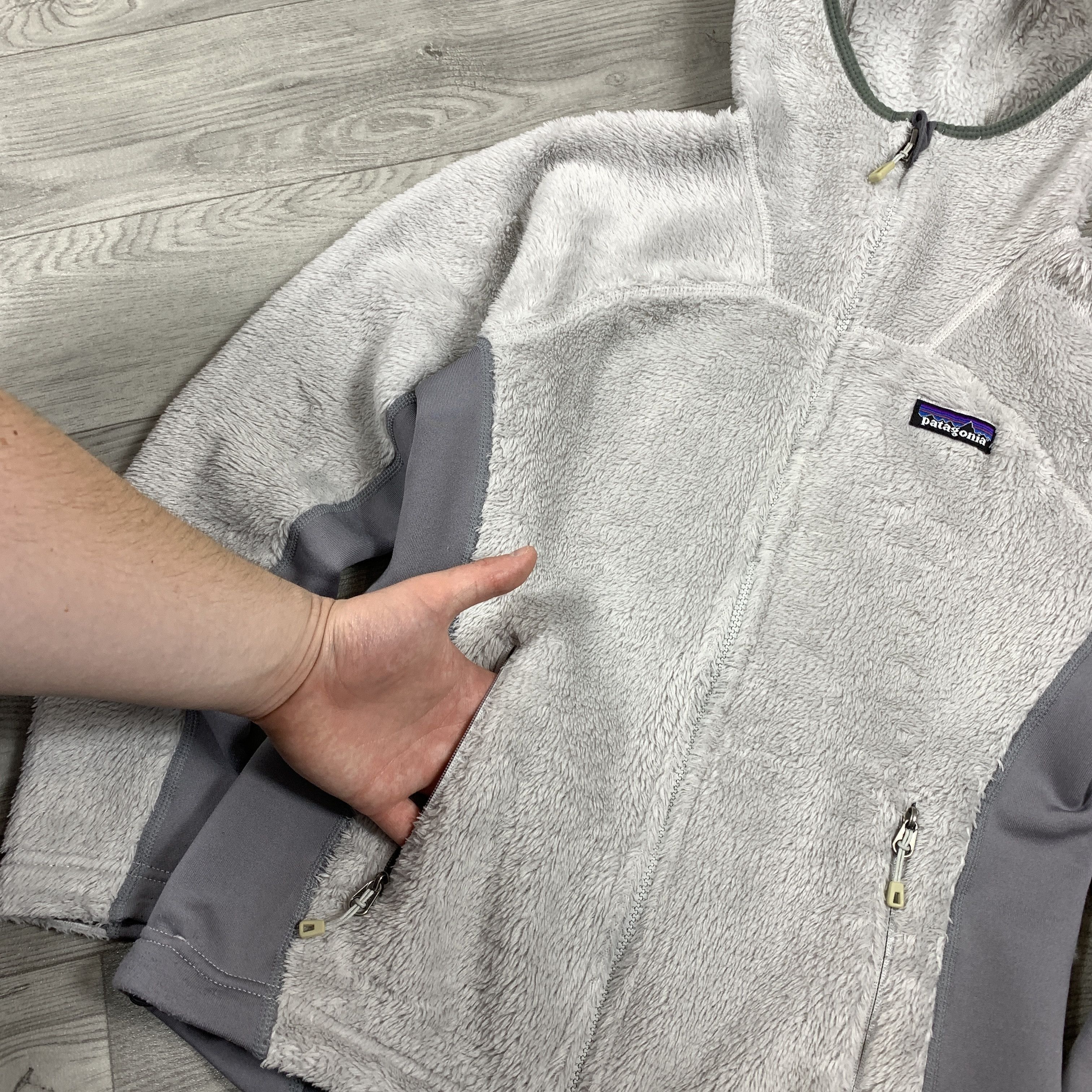 Patagonia Vintage Patagonia 90s Synchilla Women's Fleece Grey Jacket Size XS / US 0-2 / IT 36-38 - 7 Thumbnail
