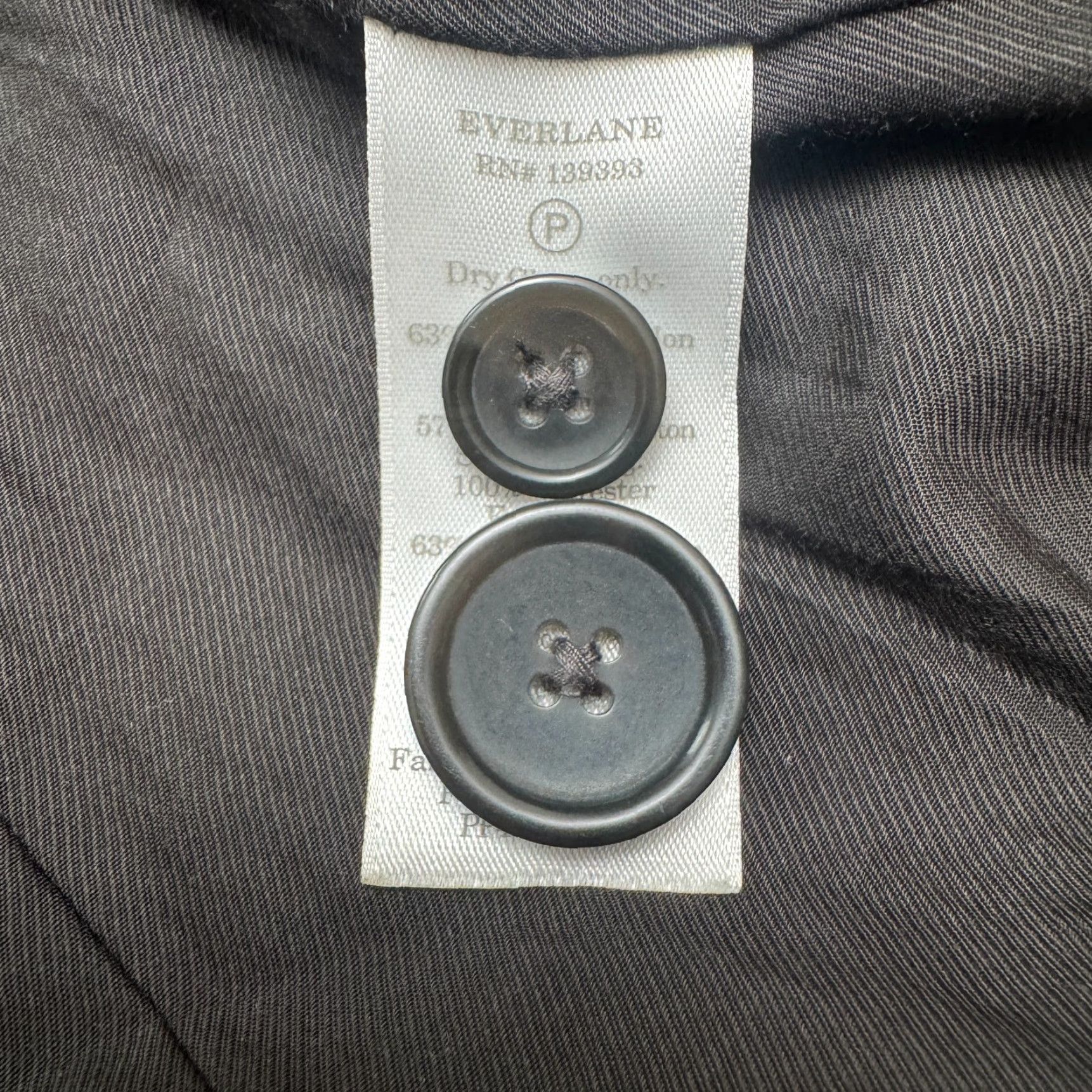 Everlane Everlane Blazer Jacket Womens 00P Petite Houndstooth Gray Wool Blend Button Closure Early 2000s Classic Preppy Mens? Size XXS / US 00 / IT 34 - 6 Thumbnail