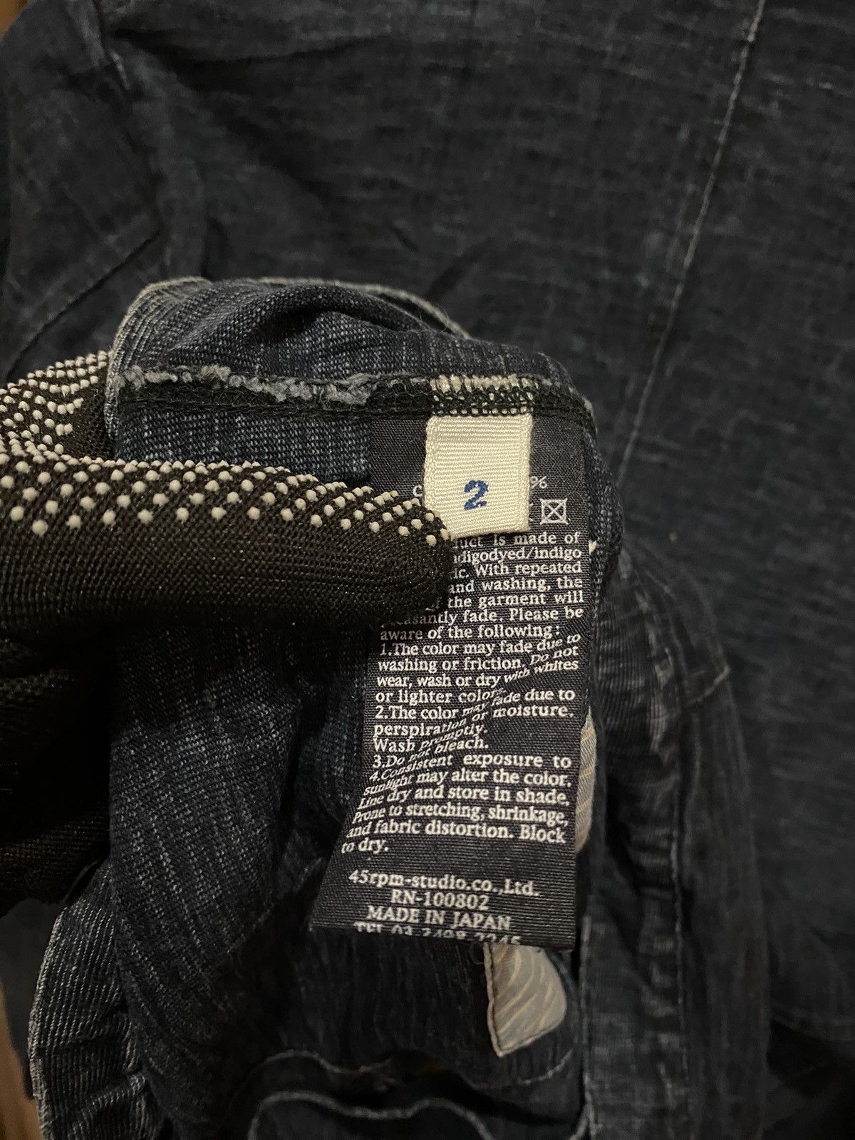 45rpm Rare 45RPM Studio Women’s Indigo-Dyed Denim Jacket Size M / US 6-8 / IT 42-44 - 11 Thumbnail