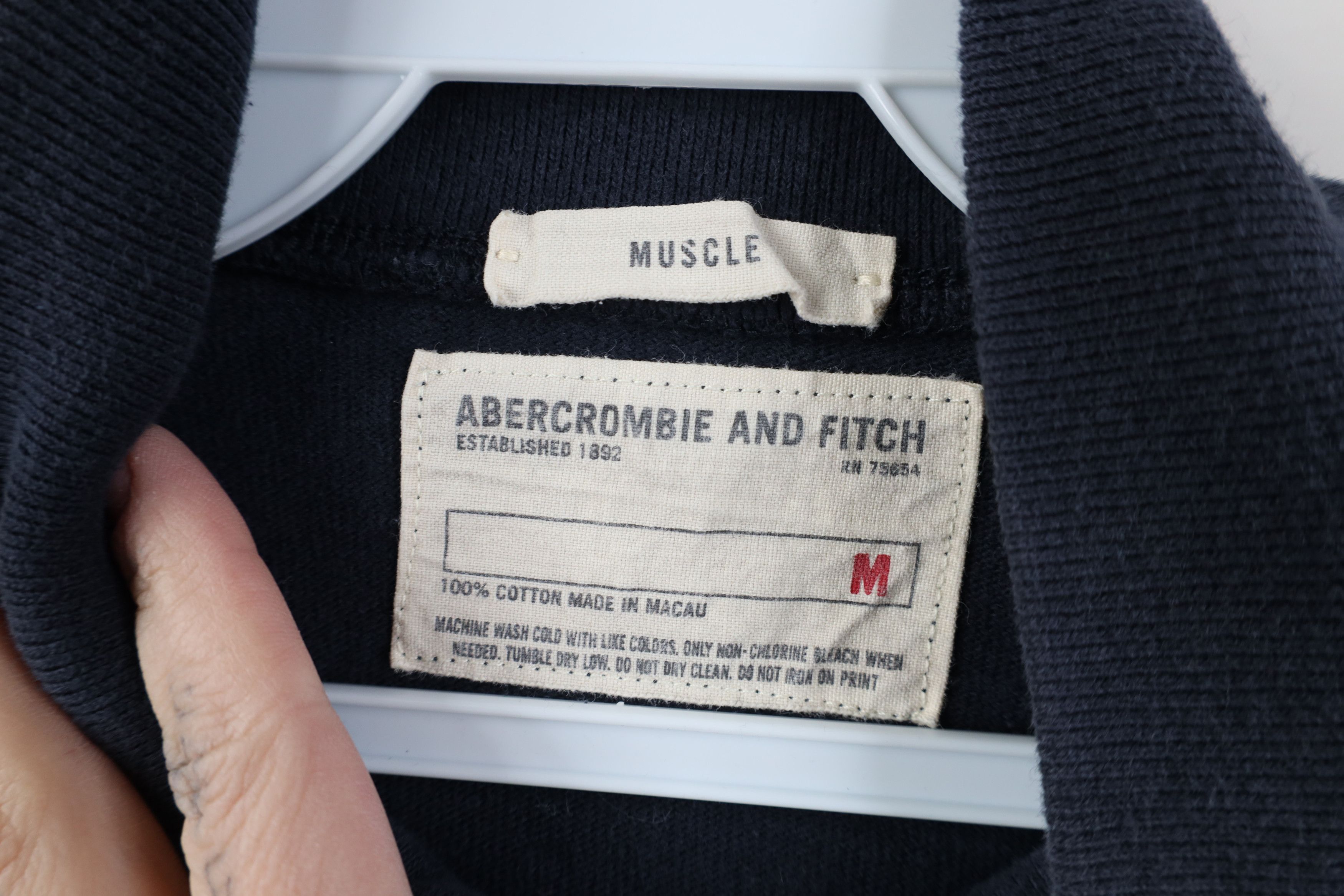 Abercrombie & Fitch Vintage 90s Y2K Abercrombie & Fitch Ribbed Henley T-Shirt Size US M / EU 48-50 / 2 - 9 Thumbnail