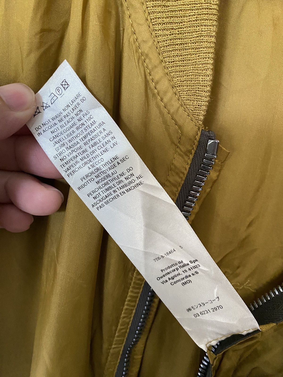 Rick Owens × Rick Owens Drkshdw Rick Owens 72 Sulphate oversize light bomber jacket Size US L / EU 52-54 / 3 - 17 Thumbnail