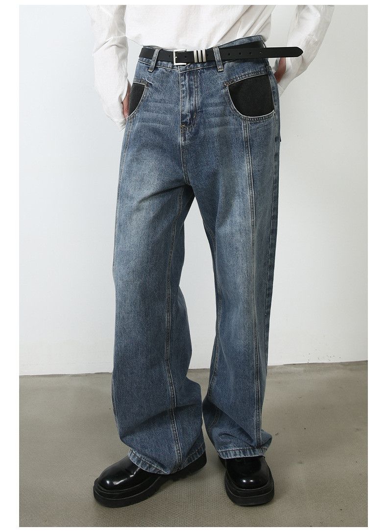 Japanese Brand × Jean American retro high street men's trendy jeans Size US 34 / EU 50 - 4 Thumbnail