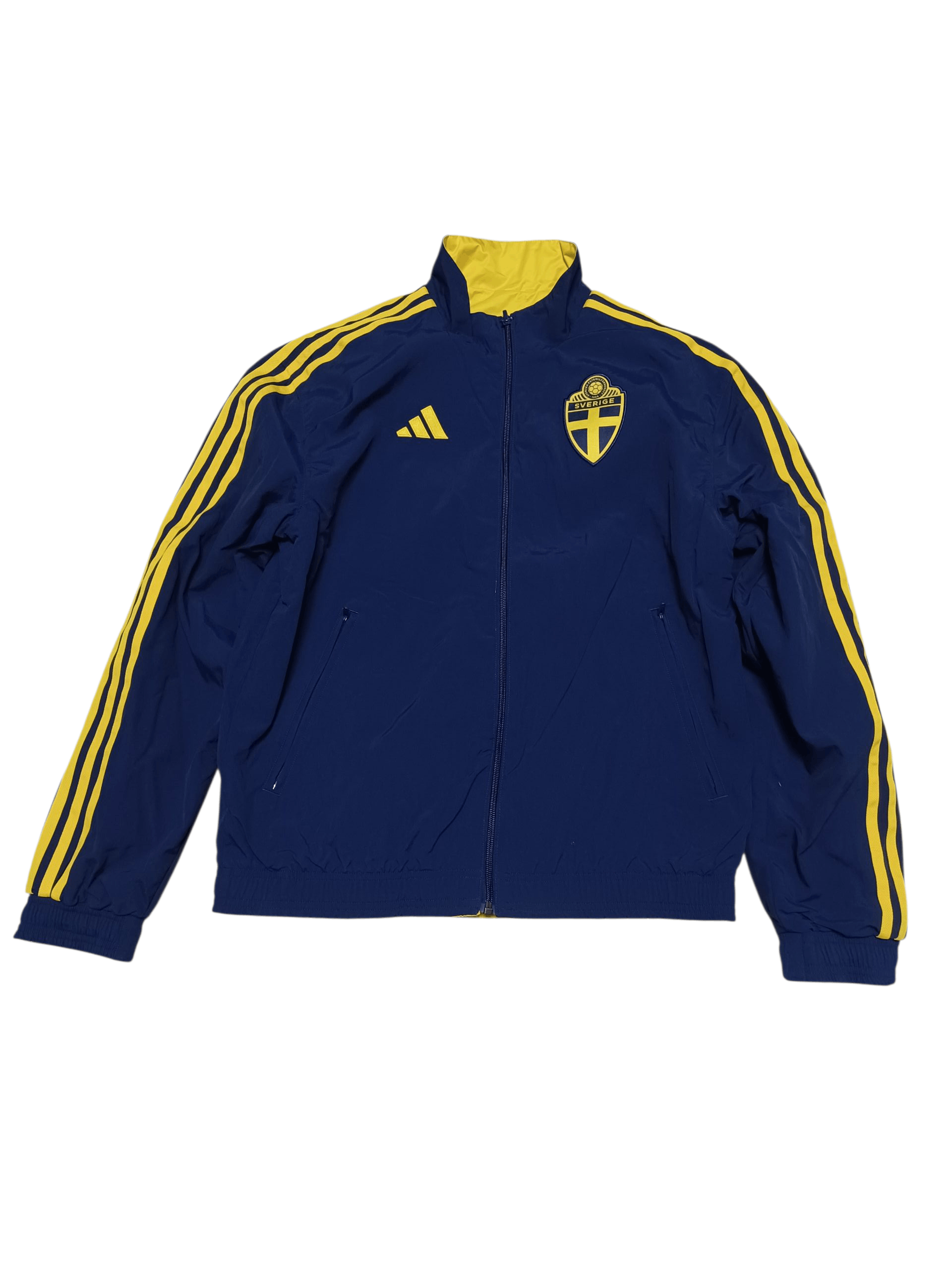 Adidas SWEDEN ADIDAS REVERSEABLE NYLON TRACK JACKET SOCCER Size US S / EU 44-46 / 1 - 1 Thumbnail