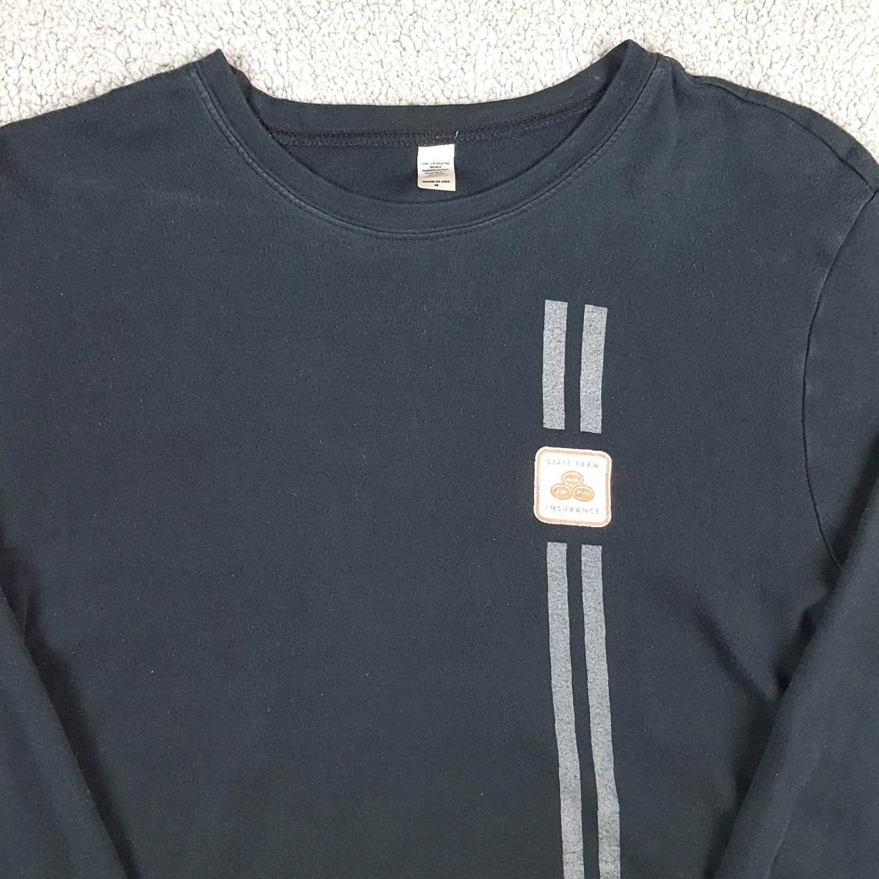 Disney VINTAGE Disney Cars T-Shirt Long Sleeve Men’s Medium Black Cotton Embroidered Logo 90s 00s Animation Pixar USA Made Mens Size US M / EU 48-50 / 2 - 2 Thumbnail