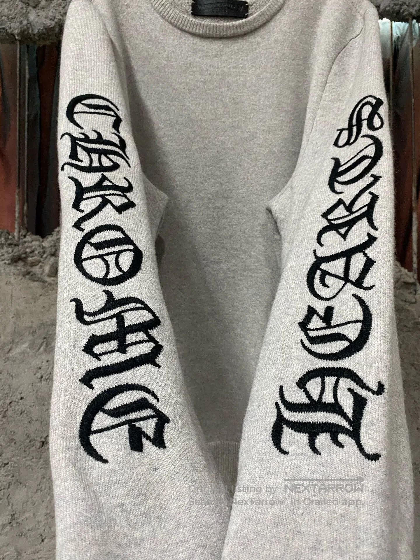 Chrome Hearts chrome hearts gray cashmere embroidered sweater. Size US M / EU 48-50 / 2 - 5 Thumbnail