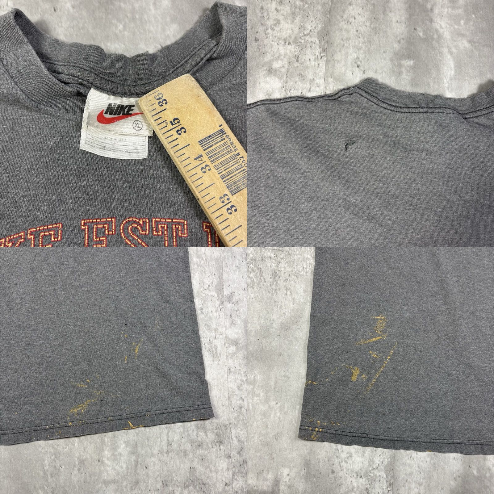 Nike VINTAGE Nike Logo Print Gray T Shirt Mens XL 90s Retro Graphic Print Short Sleeve Crew Neck Cotton Size US XL / EU 56 / 4 - 9 Thumbnail
