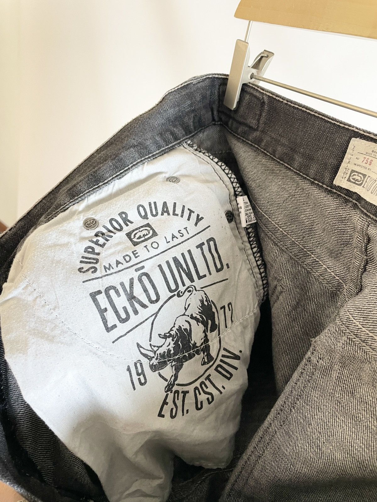Ecko Unltd. × Fubu × JNCO RARE 🕶️ Marc Ecko Unltd black Jeans Shorts denim jorts Size US 34 / EU 50 - 9 Thumbnail