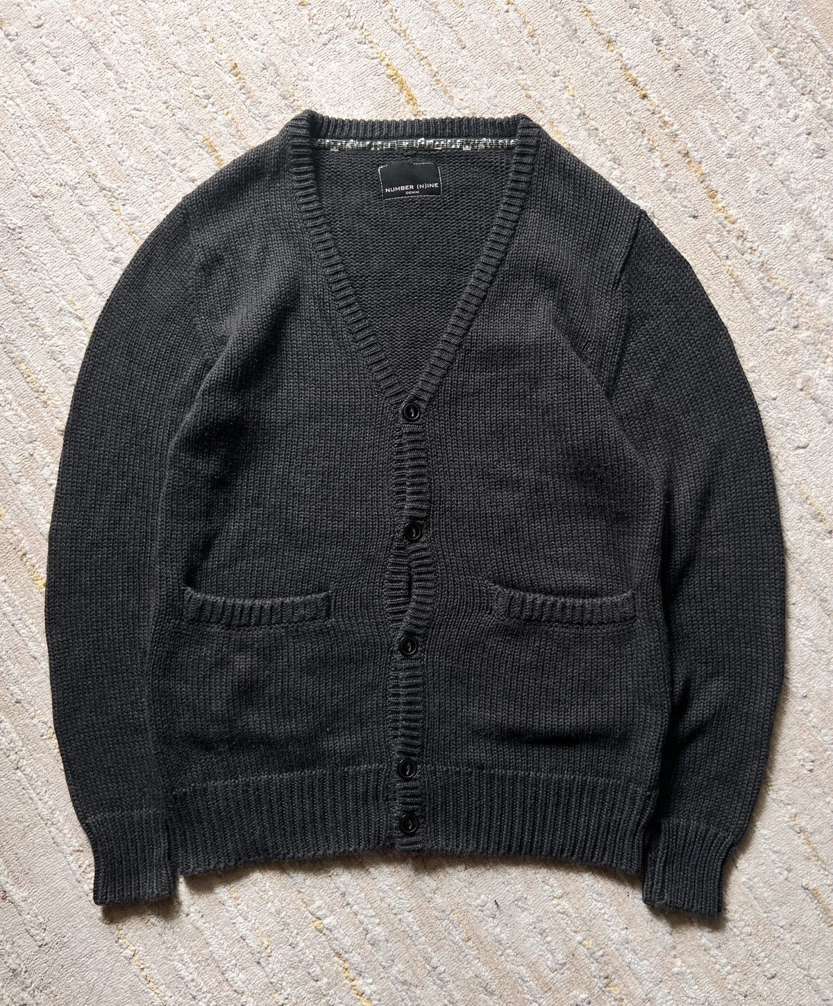 Number (N)ine Number (n)ine Black Knitted Cardigan Size US S / EU 44-46 / 1 - 1 Thumbnail