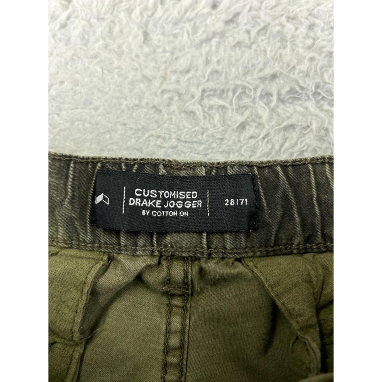 Cotton On Cotton On Jeans Womens Camouflage Green 28 Denim 5-Pocket Tapered High Rise Cotton Blend Cargo Jogger Size 28" / US 6 / IT 42 - 6 Thumbnail