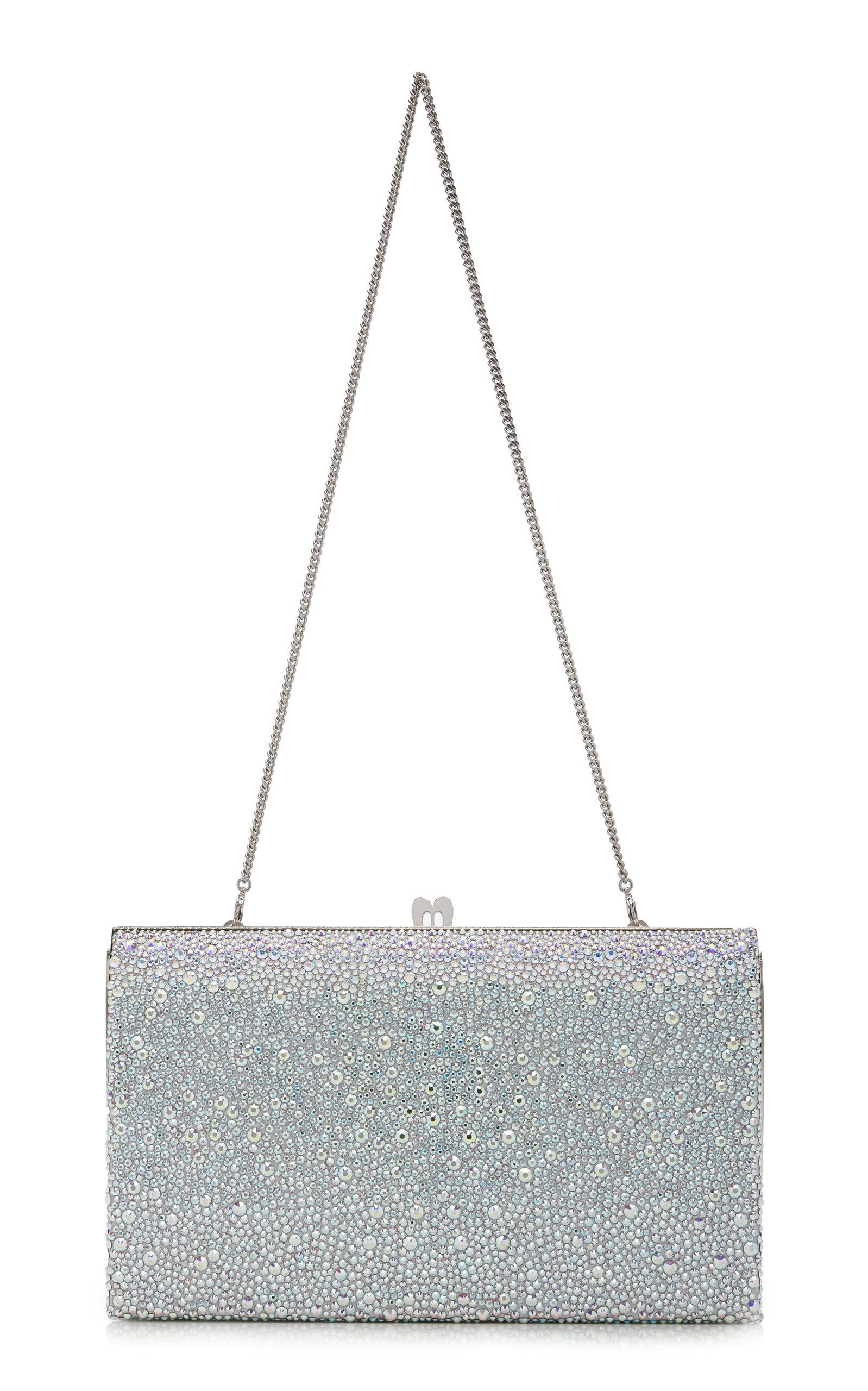Christian Louboutin o1s1wg110325 FETISH CLUTCH STRASS in Silver Size ONE SIZE - 3 Thumbnail