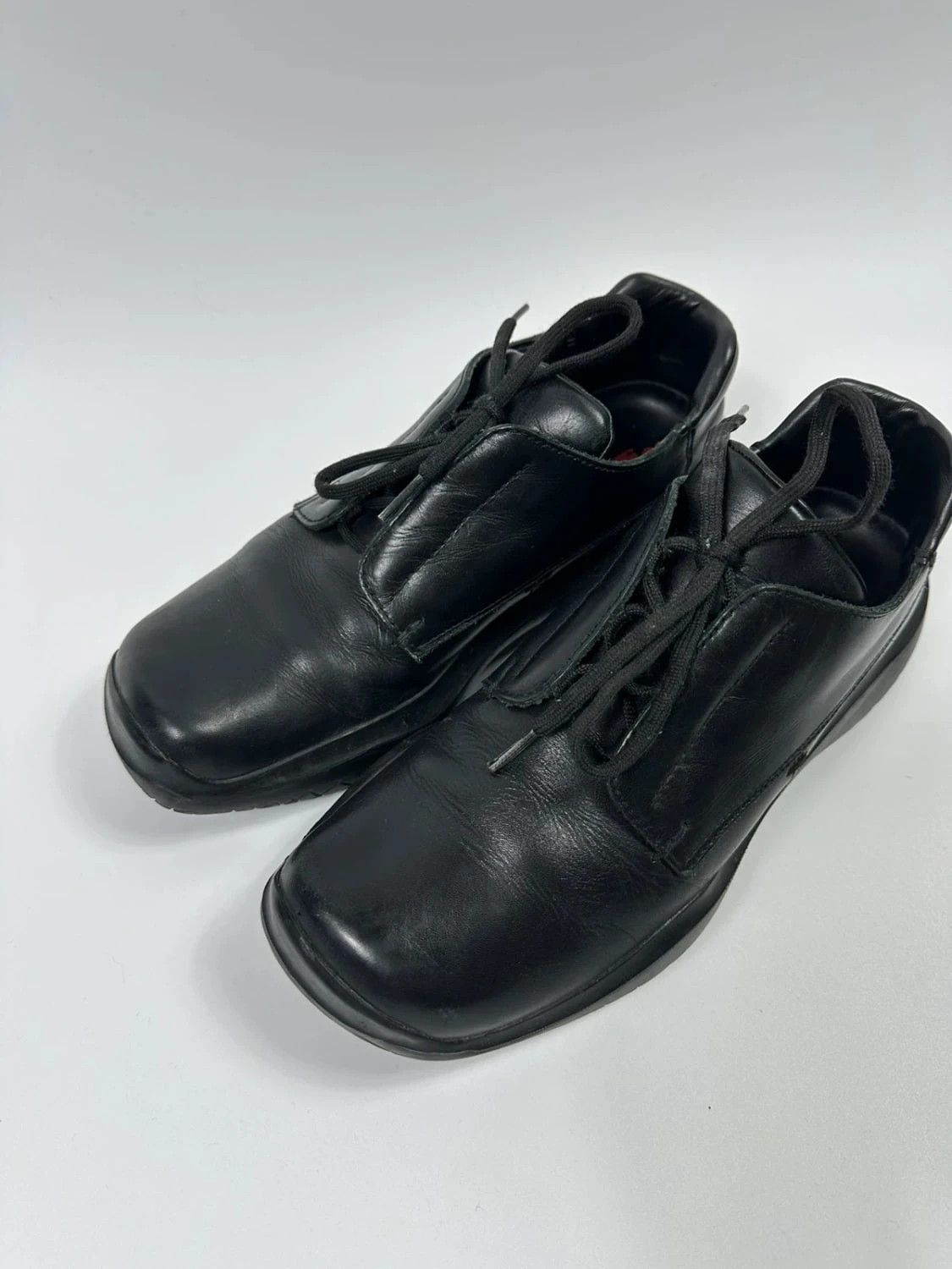 Prada Prada Sport FW1999 Black Leather Vibram Puddle Loafer Size US 10 / EU 43 - 5 Thumbnail