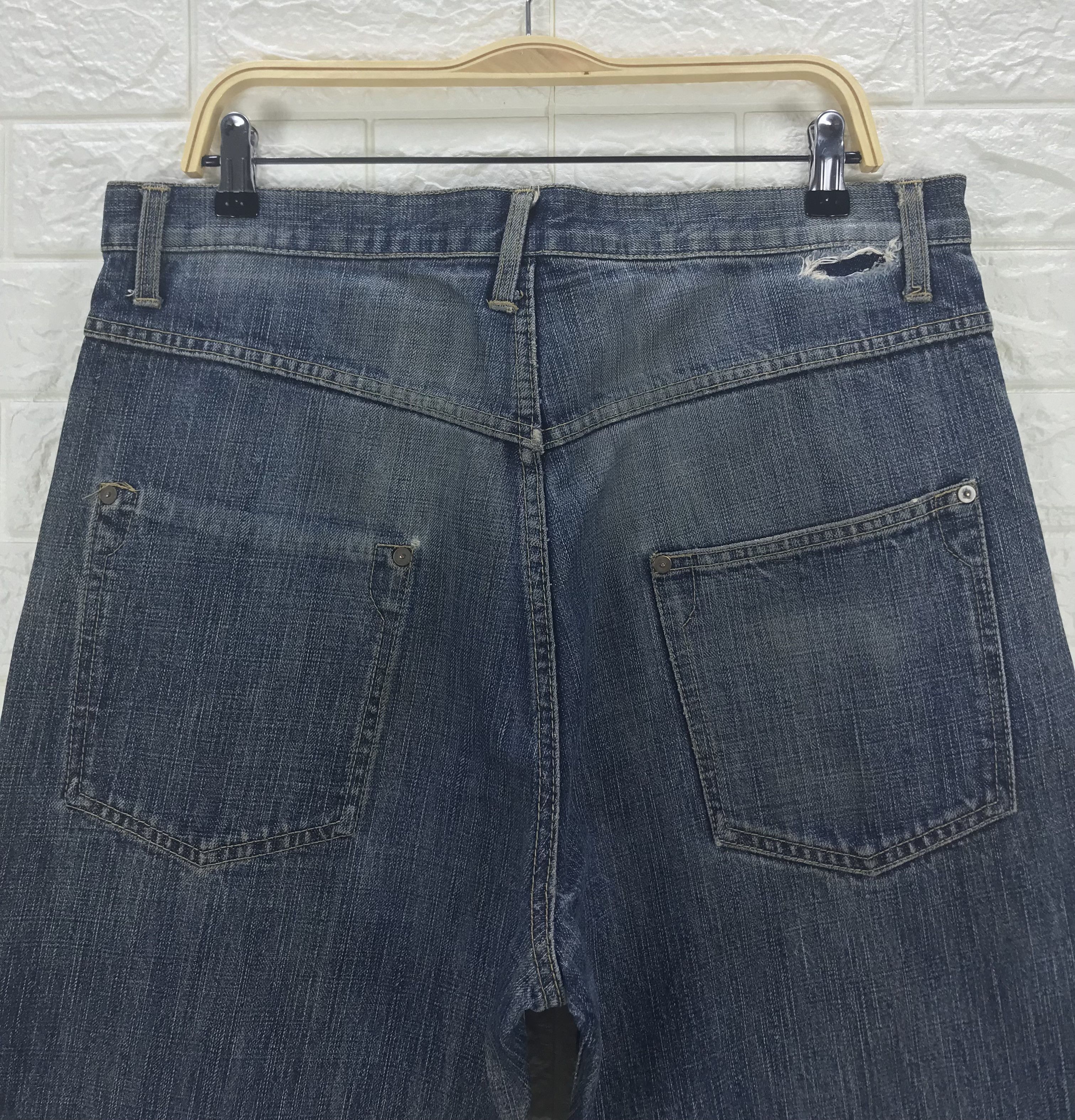 MasterPiece Vintage Master piece X Hectic Denim Baggy Jeans Size US 35 - 6 Thumbnail