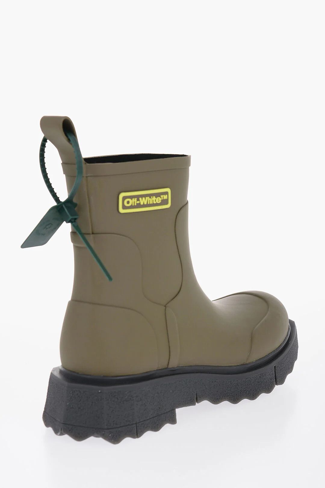 Off-White og1mm0426 Rubber Ankle Boots in Military Green Size US 8 / EU 41 - 2 Thumbnail