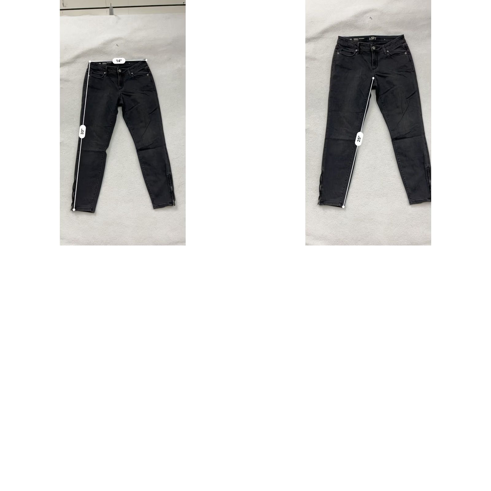 Ann Taylor Ann Taylor Loft Jeans Womens 27/4 Black Denim Curvy Skinny Ankle NWT Denim NWT Womens 27 Curvy Skinny Ankle Jeans Black Denim Size 27" / US 4 / IT 40 - 8 Thumbnail
