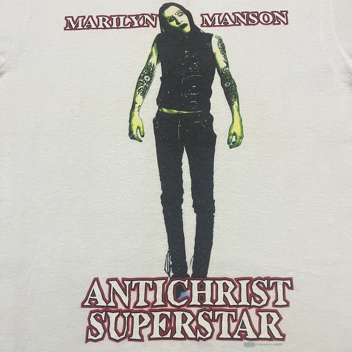 Band Tees Vintage 1996 Marilyn Manson Antichrist Superstar T Shirr Size US L / EU 52-54 / 3 - 4 Thumbnail