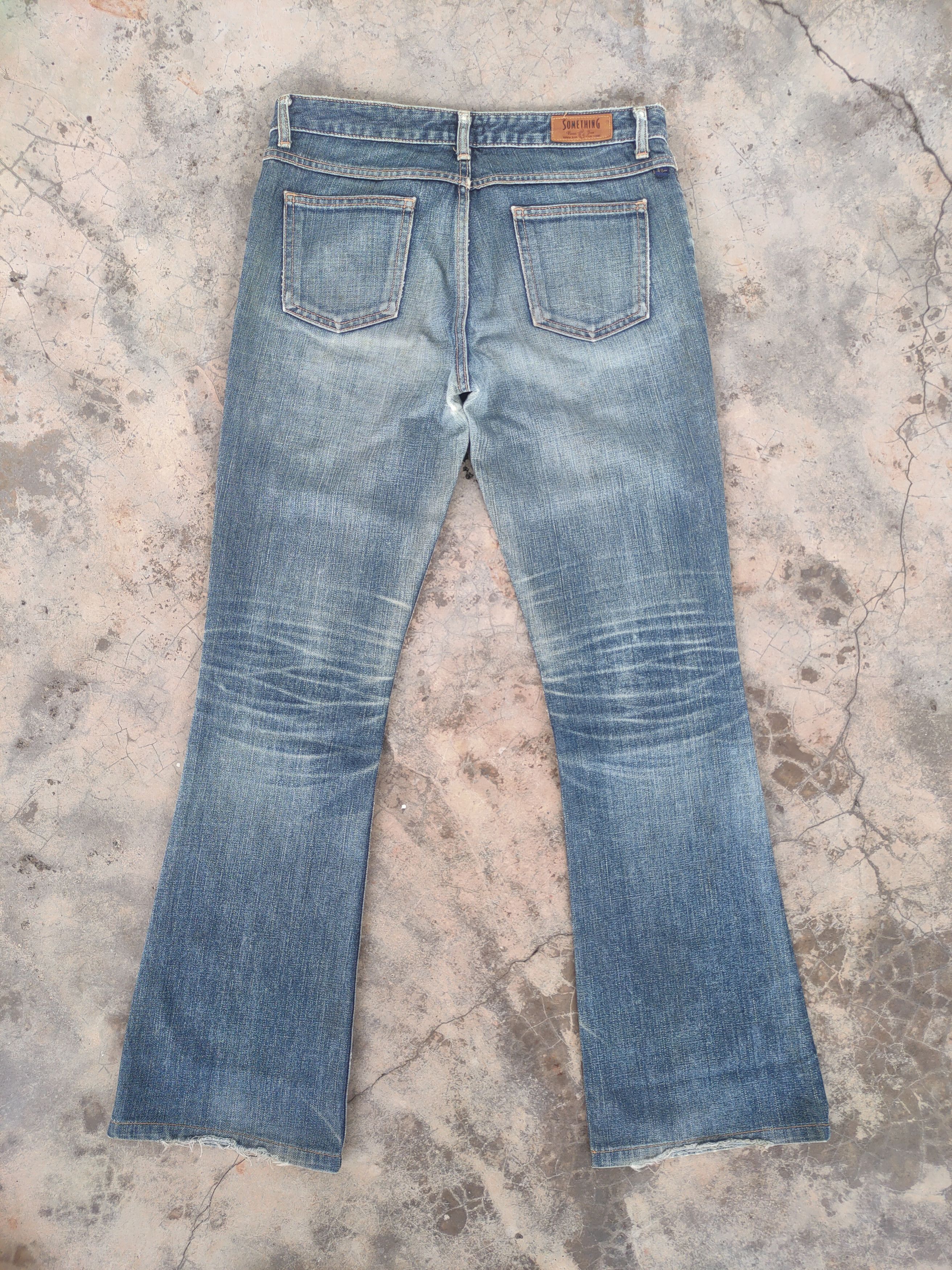 Japanese Brand VINTAGE SOMETHING FLARE FADED DENIM JEANS PANTS Size US 31 - 8 Thumbnail