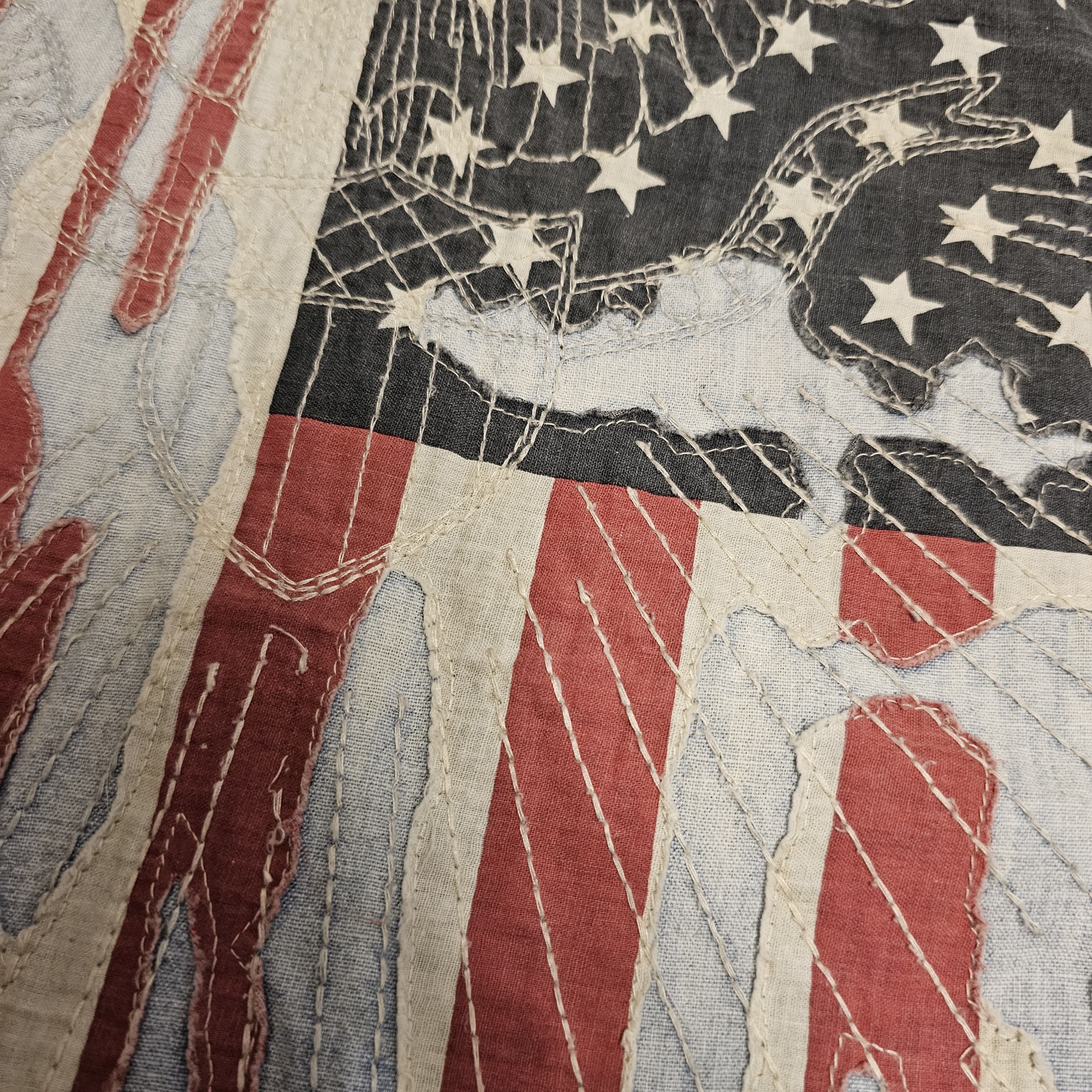 Denim & Supply Ralph Lauren Vintage Ralph Lauren Patch American Flag Chambray Shirt Size US S / EU 44-46 / 1 - 8 Thumbnail