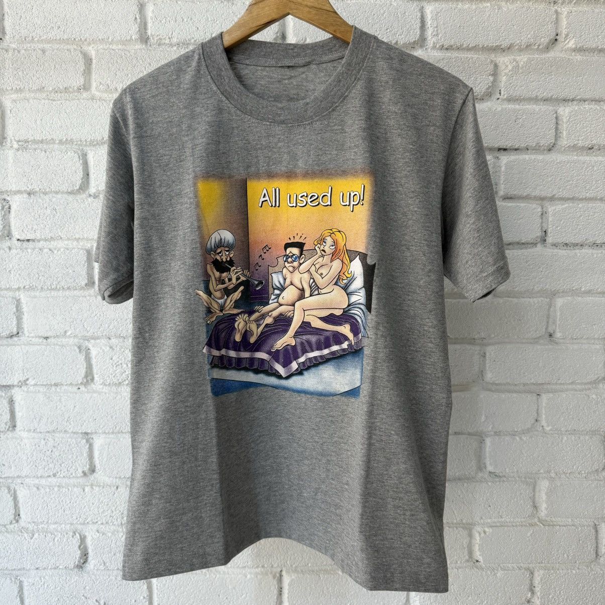 Vintage All Used Up Tee Size US M / EU 48-50 / 2 - 2 Thumbnail
