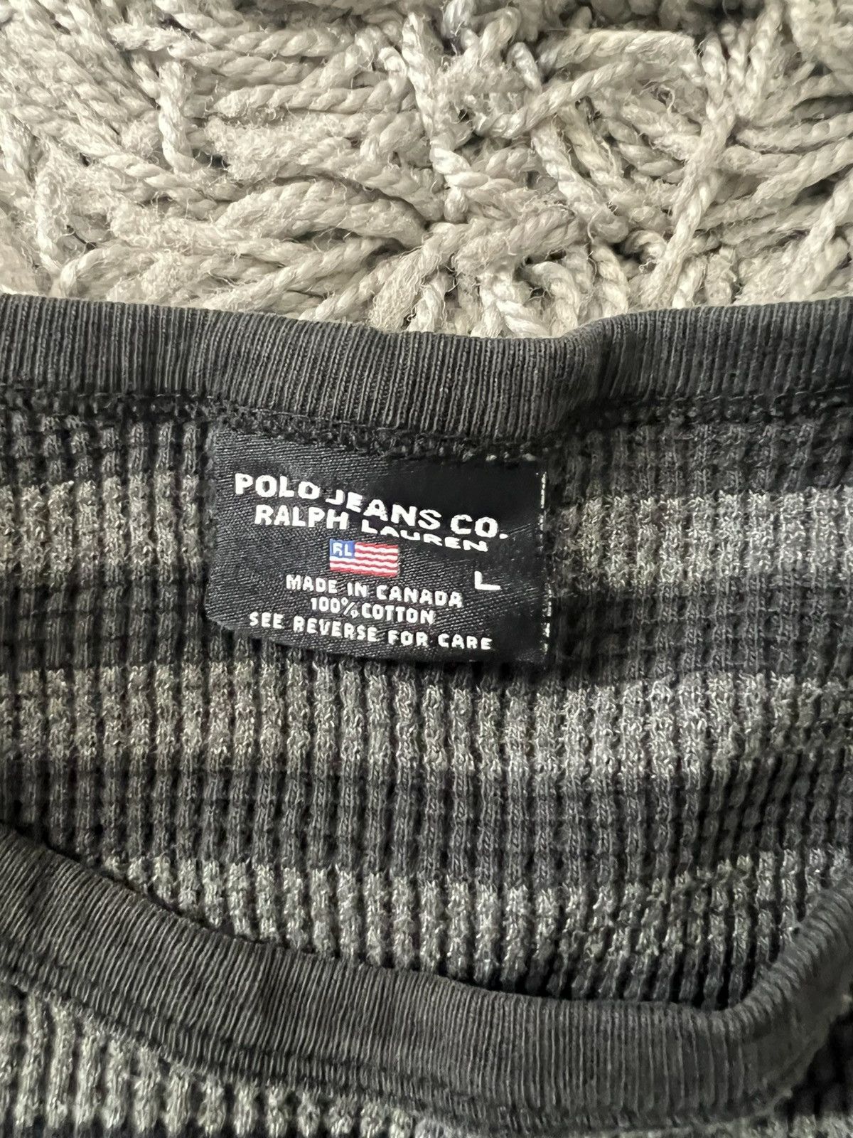 Polo Ralph Lauren Vintage Polo Jean Co. Ralph Lauren Thermal Size US L / EU 52-54 / 3 - 3 Thumbnail