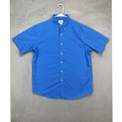 Vintage L.L. Bean Shirt Adult Large Blue Grid Check Button Down Traditional Fit Mens Size US L / EU 52-54 / 3 - 2 Thumbnail