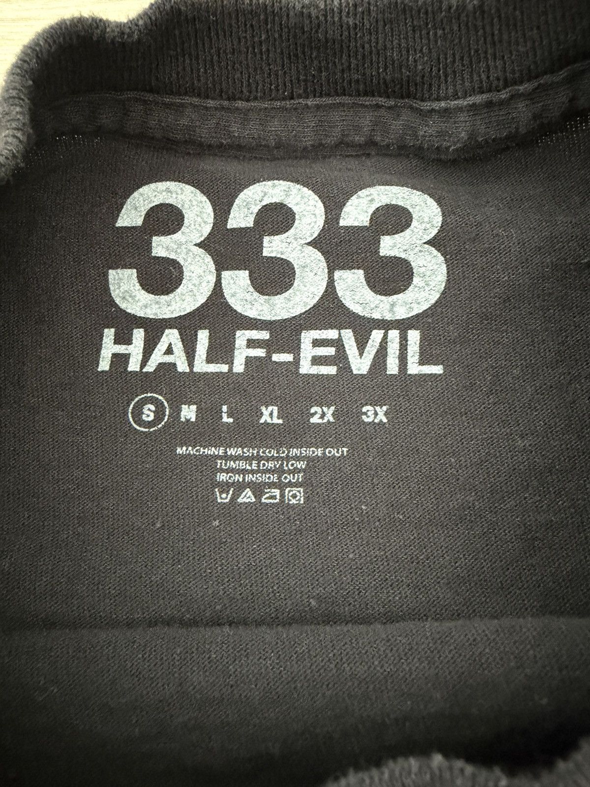 Half Evil Half Evil 333 Tee Black/Red-Orange/Blue - Small Size US S / EU 44-46 / 1 - 3 Thumbnail