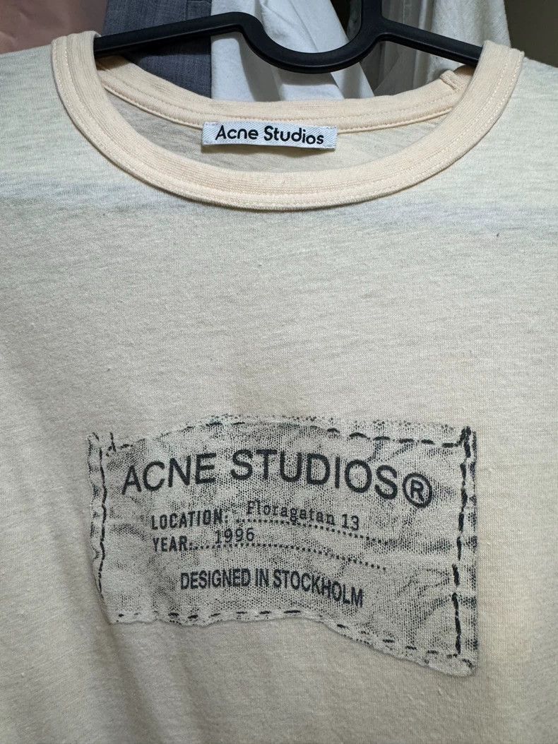 Acne Studios Acne Studios White lettered short-sleeved shirt Size US XS / EU 42 / 0 - 2 Thumbnail