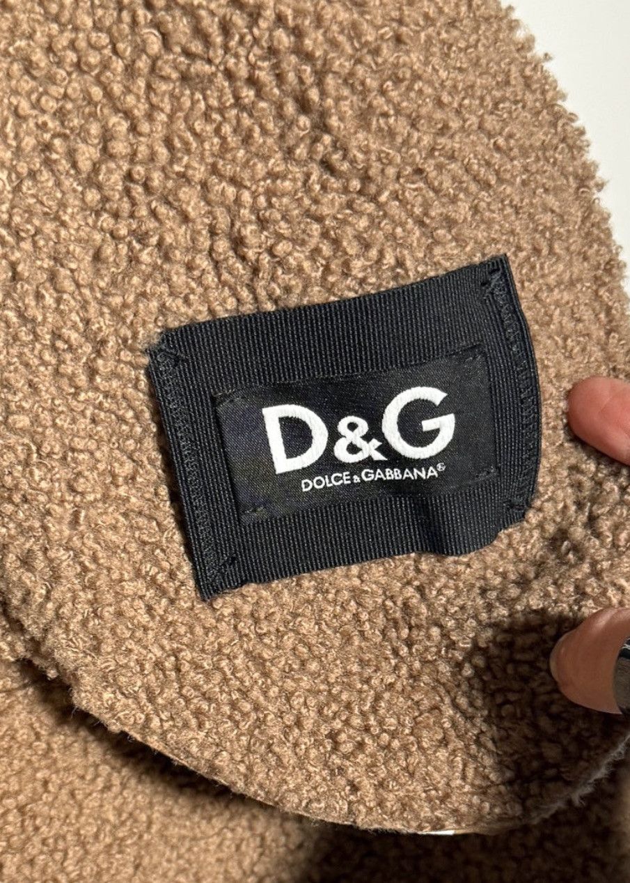 Dolce & Gabbana D&G Amovible Fur Hood Beige Shearling Coat Size S / US 4 / IT 40 - 9 Thumbnail