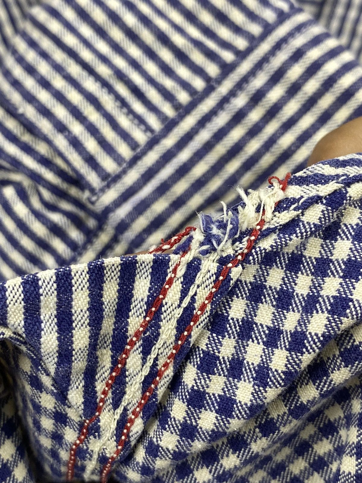 Sugar Cane × Toyo Enterprises Vintage SUGAR CANE “Paradise Garment” Small Checked Indigo Size US M / EU 48-50 / 2 - 19 Thumbnail