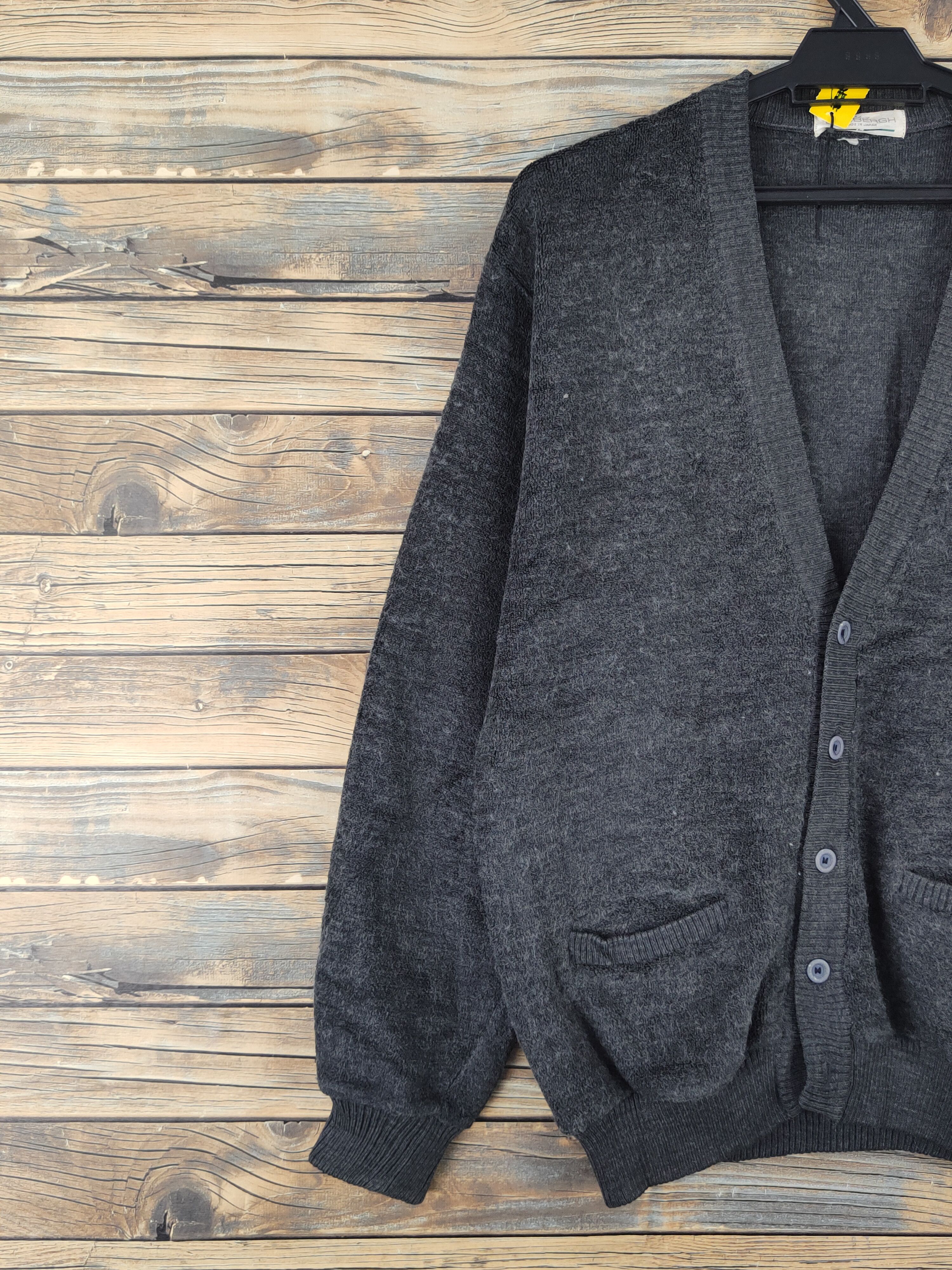 Lindbergh Lindbergh made in Japan vtg Black Knitwear Cardigan #W1825 Size US M / EU 48-50 / 2 - 3 Thumbnail