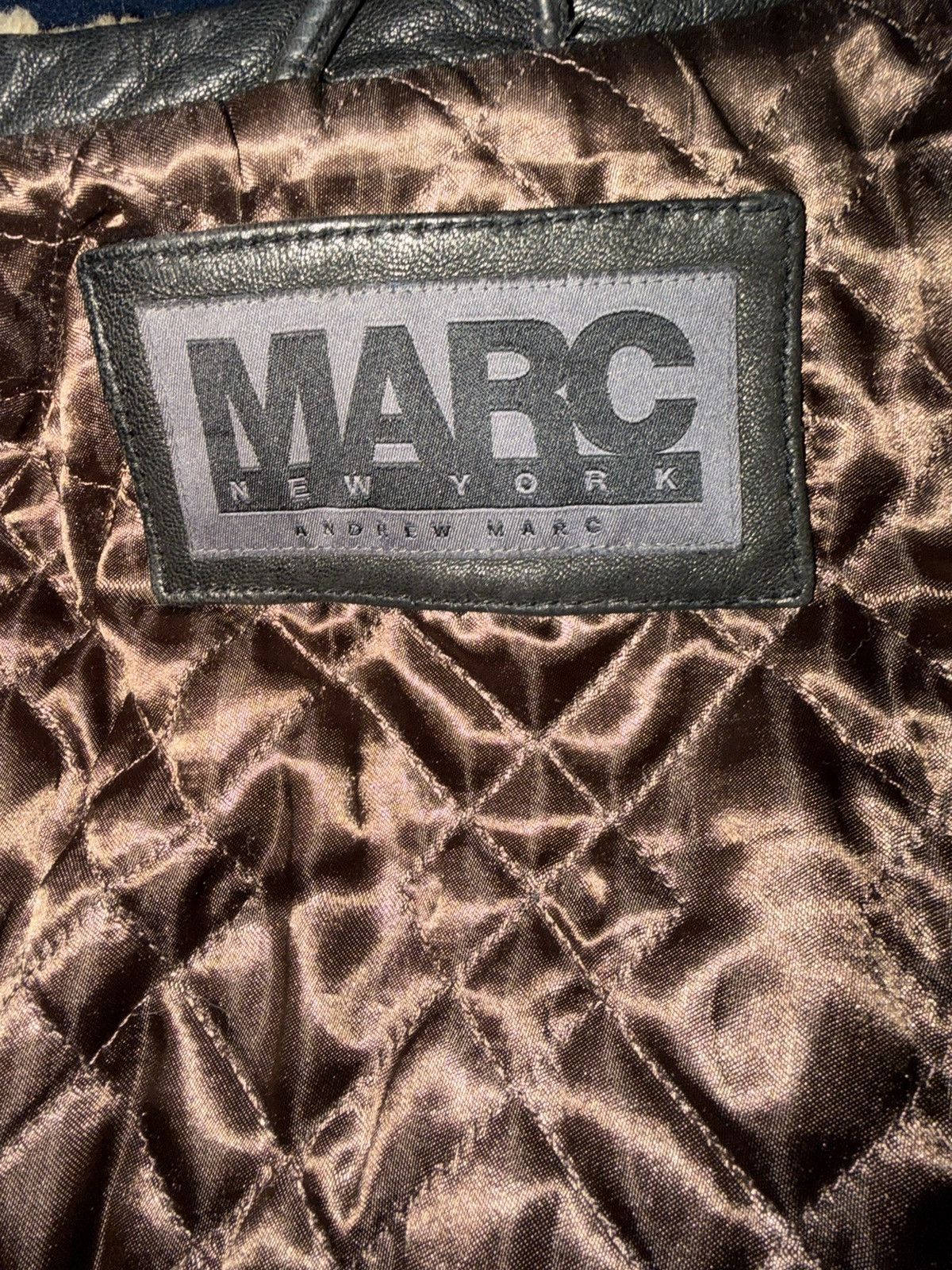 Andrew Marc Andrew Marc Brown Leather Bomber Jacket Removable Collar XL Size US XL / EU 56 / 4 - 2 Thumbnail