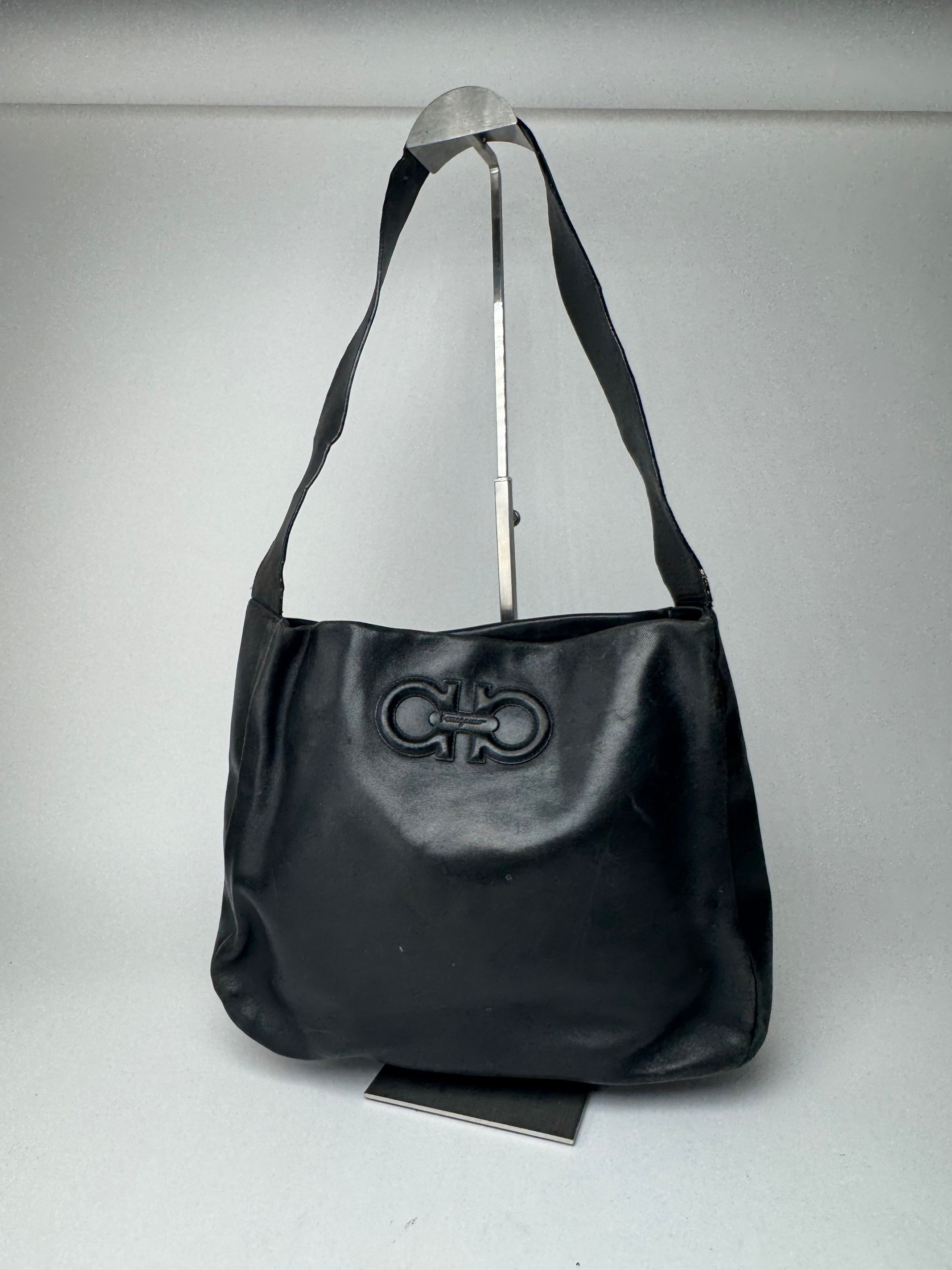 Salvatore Ferragamo Vintage Leather bag Black Size ONE SIZE - 1 Thumbnail