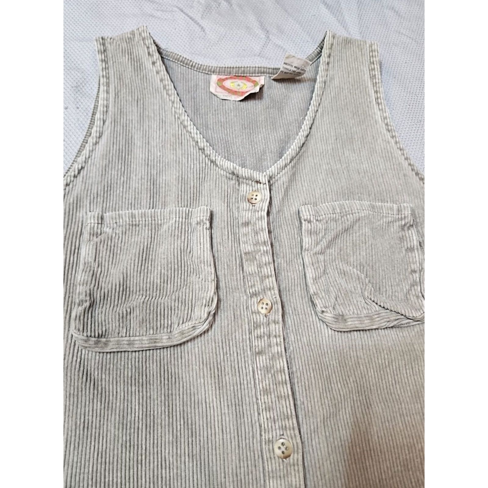 Banana Republic VINTAGE Banana Republic Dress Womens Medium 12 Beige Corduroy 80s Safari Tag Dress Size XL / US 12-14 / IT 48-50 - 3 Thumbnail