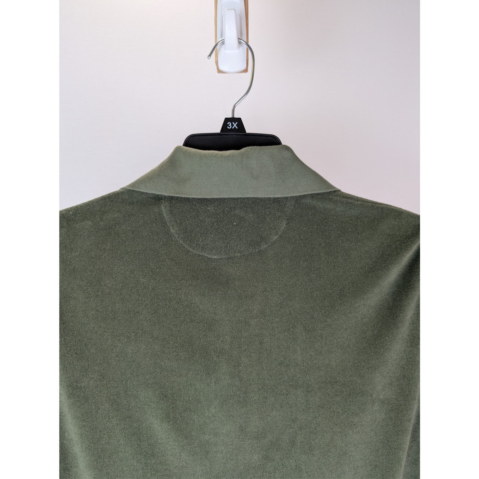 Tom Ford o1rshd1 CC20 cotton-blend terry polo shirt in olive green Size US S / EU 44-46 / 1 - 15 Thumbnail