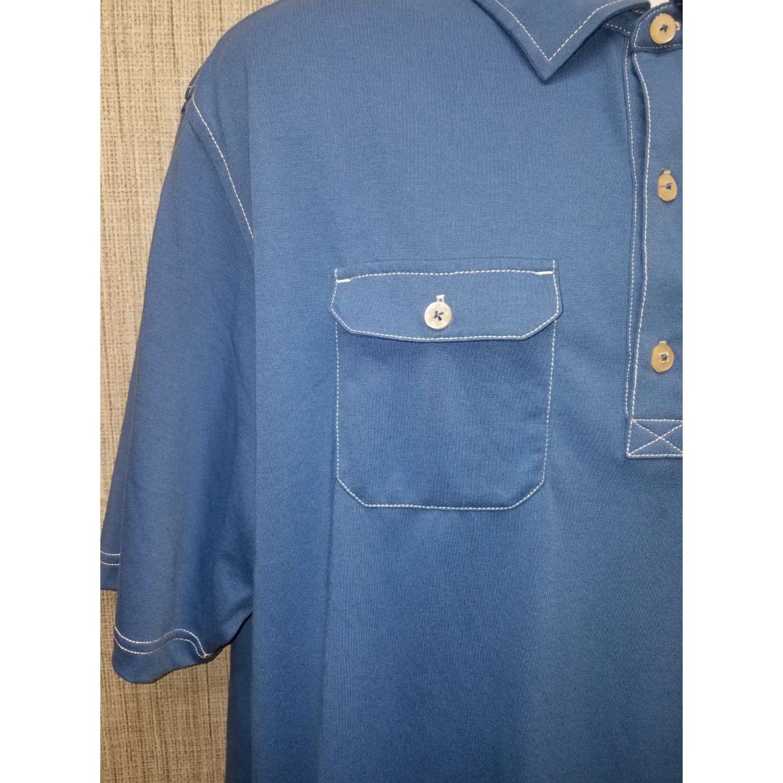 Footjoy FootJoy Polo Golf Pocket Blue Stitch Mens XL Size US XL / EU 56 / 4 - 3 Thumbnail