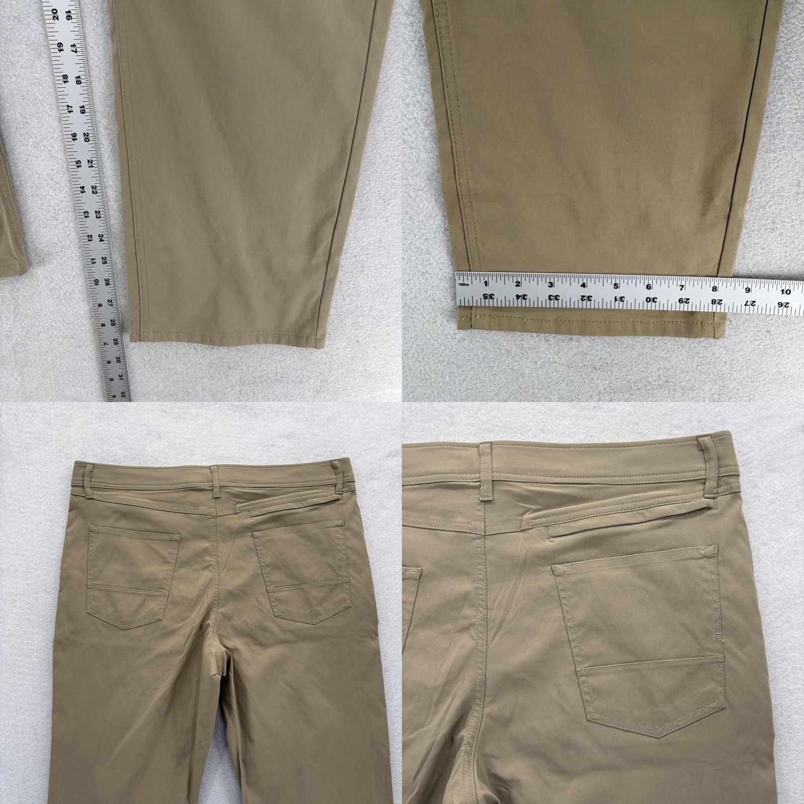 Weatherproof VINTAGE Weatherproof Tech Pant Mens 38x29 Beige Regular Chino Pants Stretch Water Resistant NWT Regular Fit Pocket Zipper 90s Travel Casual Mens Size US 38 / EU 54 - 8 Thumbnail