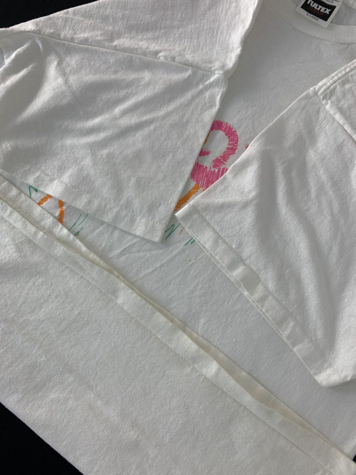Tultex 90s Tultex Distinctive Flock Flamingo Graphic Screen Printed Size US XL / EU 56 / 4 - 6 Thumbnail