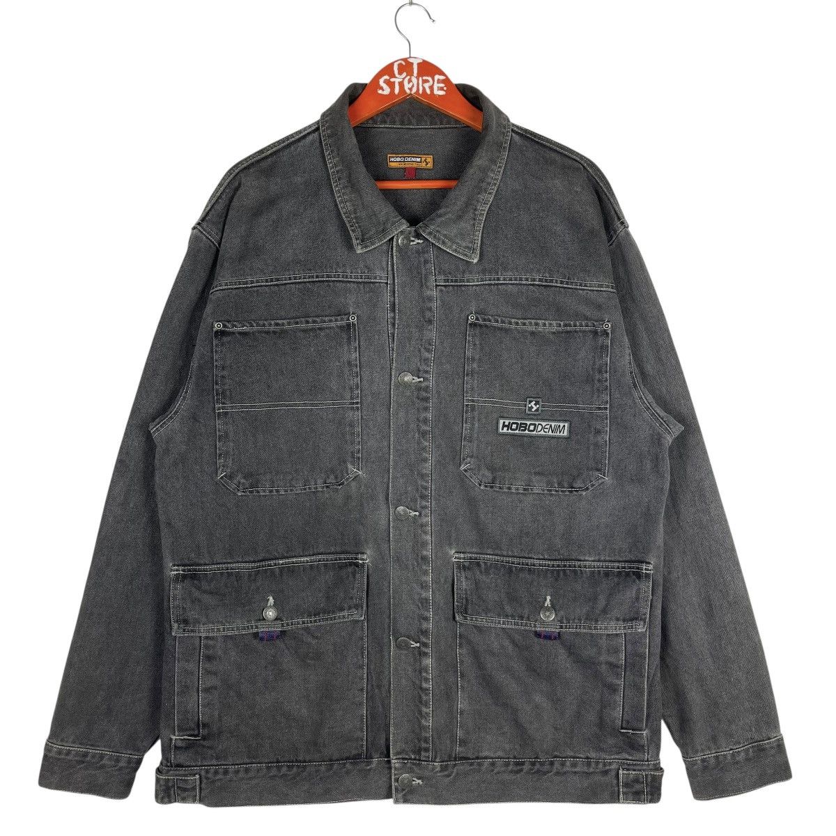 Hobo Vintage Hobo Denim Chore Jacket Size L Size US L / EU 52-54 / 3 - 1 Thumbnail
