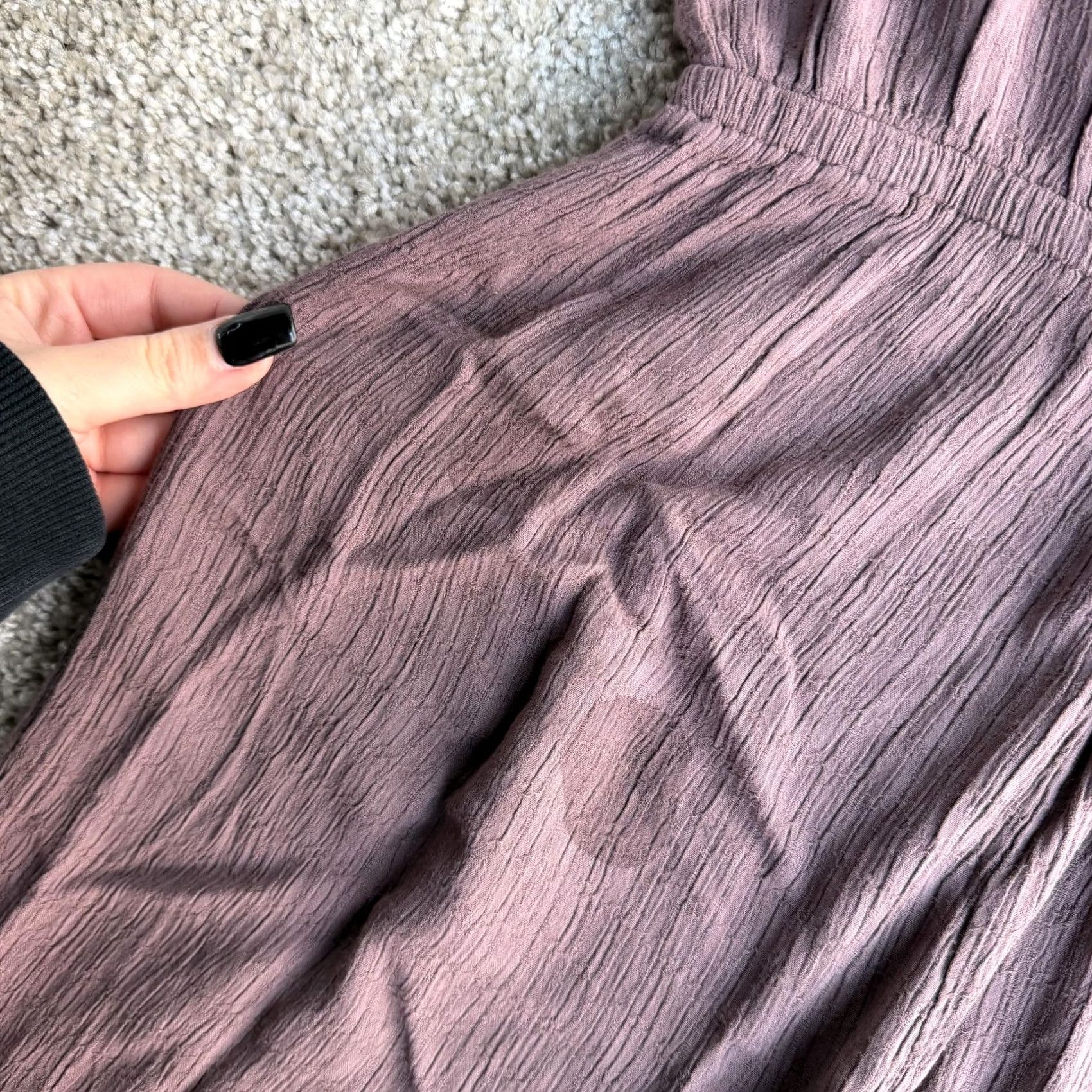 O'Neill O'Neill Jumpsuit Womens M Purple Gauze Sleeveless High Neck Elastic Waist | Casual Travel Solid 1 Piece Summer Size 32" / US 10 / IT 46 - 2 Thumbnail