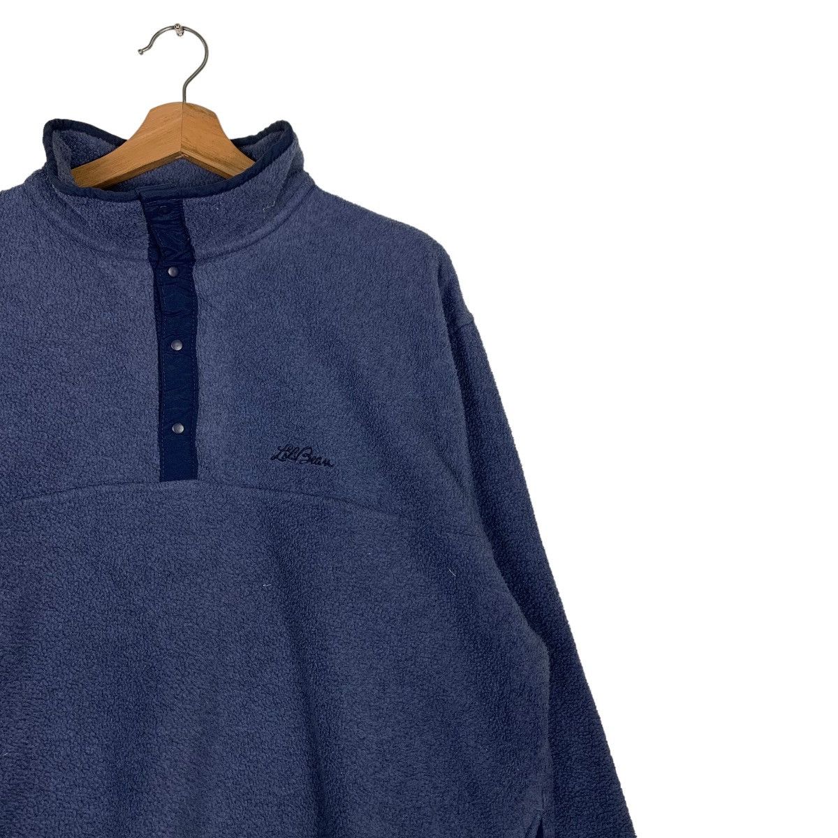 L.L. Bean L.L. BEAN Snap Button Turtle Neck Fleece Sweater #0493-C23 Size US L / EU 52-54 / 3 - 5 Thumbnail