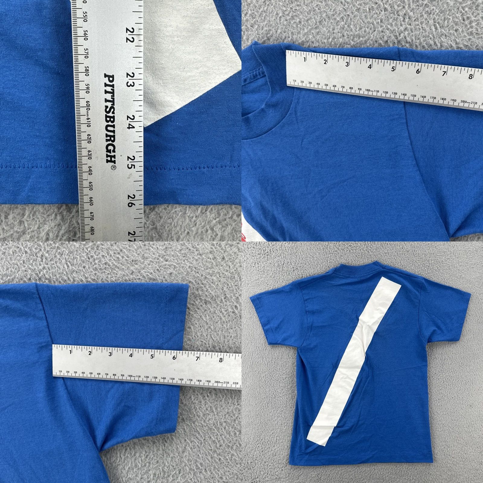 Fruit Of The Loom VINTAGE Fruit of the Loom Best Mens Medium Blue Single Stitch Shirt USA Stitch Crew Neck Short Sleeve T-Shirt Mens Size US M / EU 48-50 / 2 - 9 Thumbnail