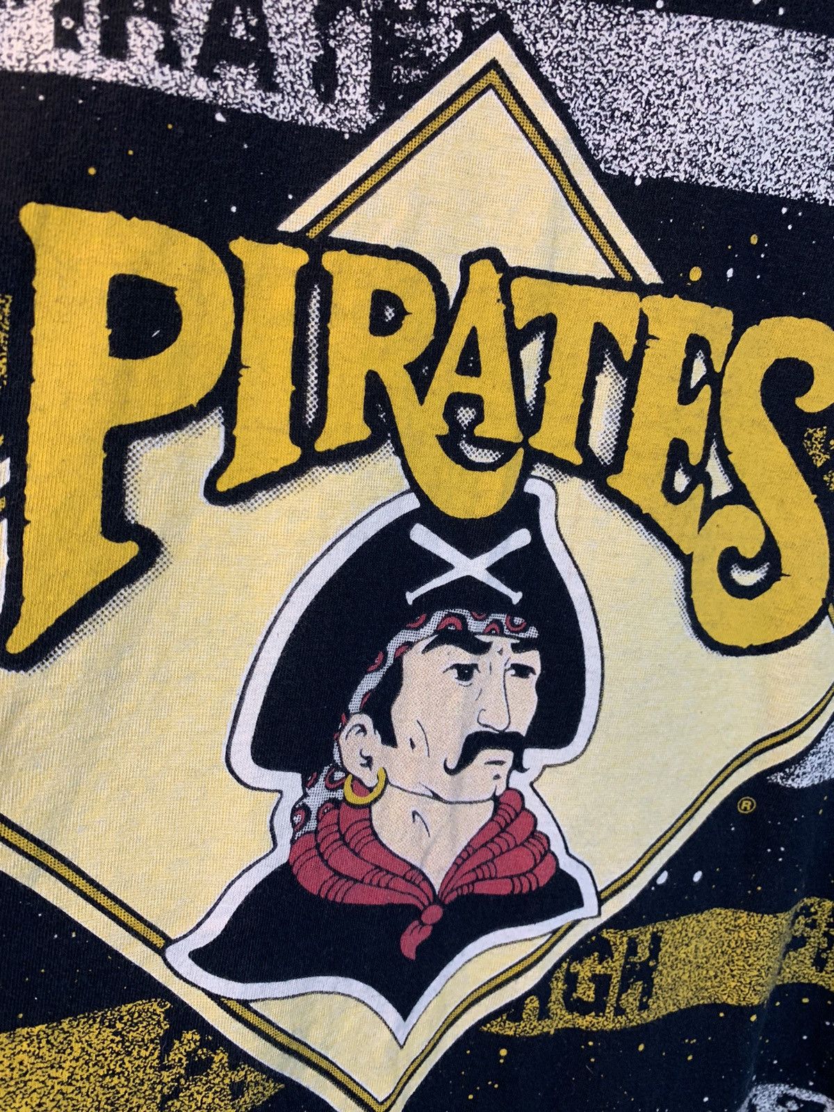 MLB × Salem Sportswear × Vintage *RARE* Vintage 1992 Pittsburgh Pirates Salem MLB AOP T-Shirt Size US L / EU 52-54 / 3 - 9 Thumbnail
