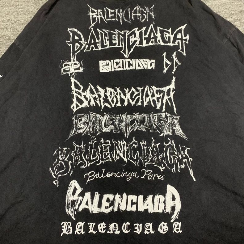 Balenciaga Balenciaga Black Sanskrit graffiti multi-element full-prin Size US L / EU 52-54 / 3 - 8 Thumbnail