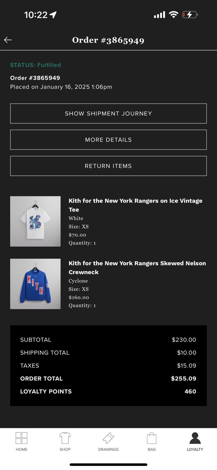 Kith Kith for New York Rangers on Ice Vintage Tee Size US XS / EU 42 / 0 - 2 Thumbnail