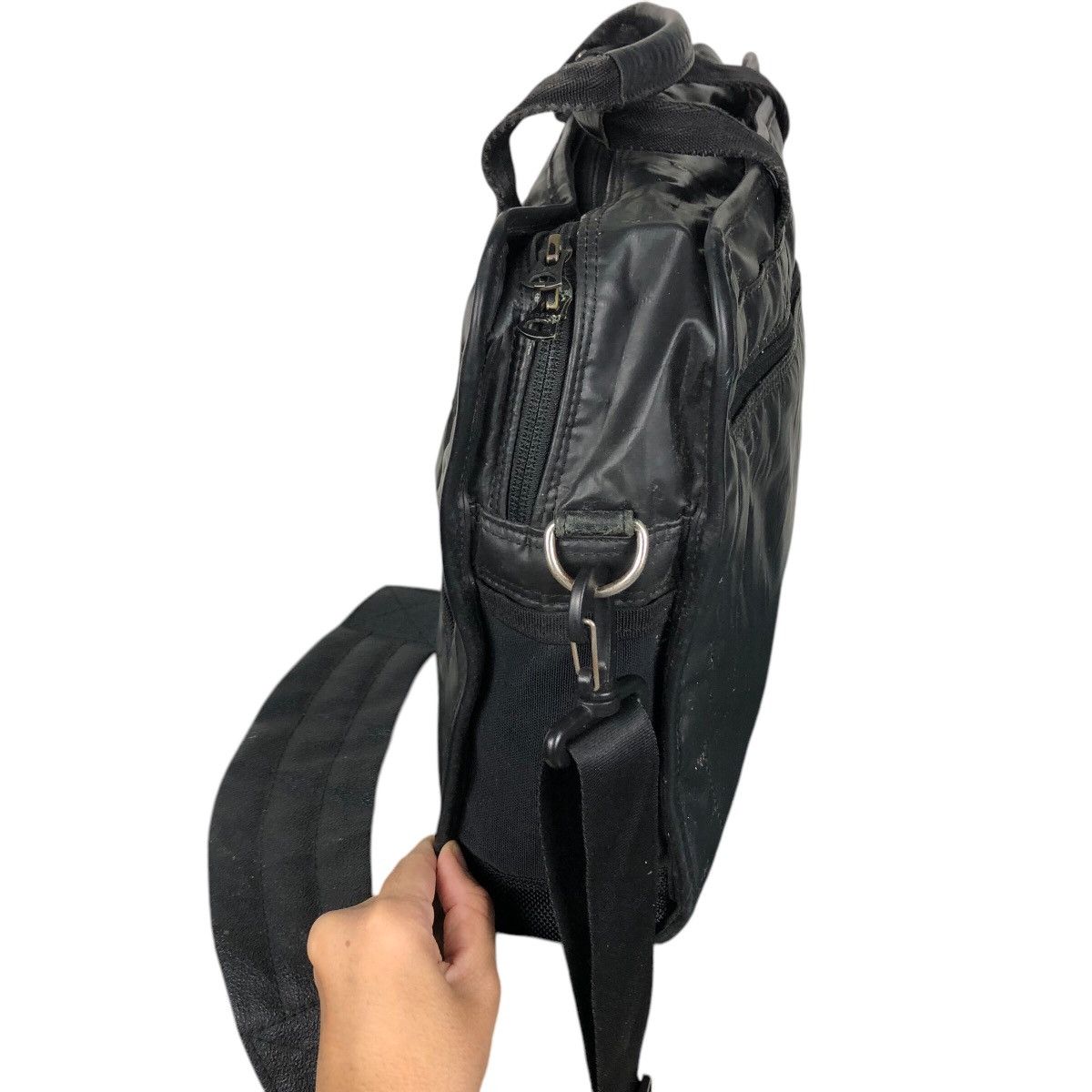 Japanese Brand 📌Vintage Rich Black Massenger Bag Porter Made in Japan Size ONE SIZE - 4 Thumbnail