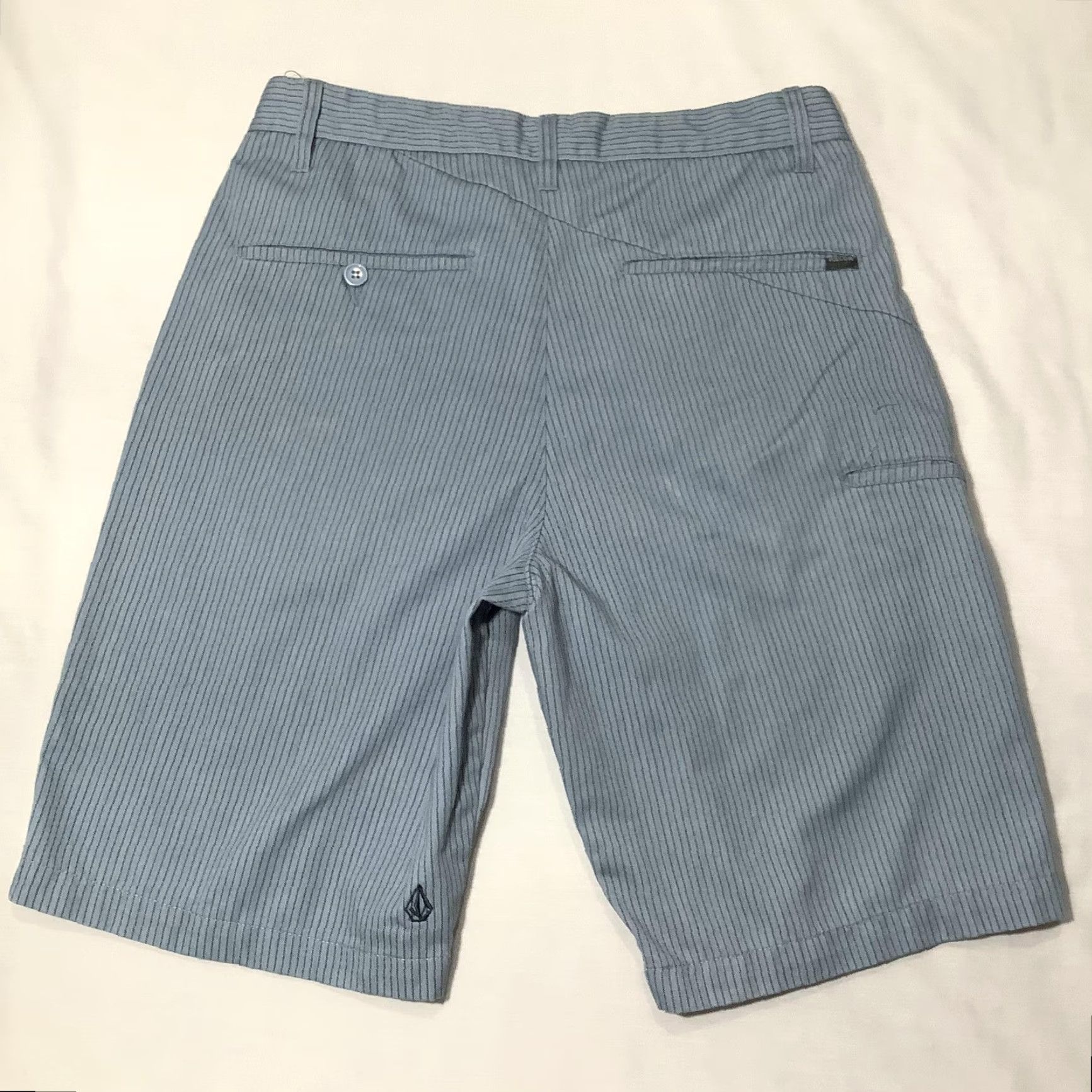 Volcom Volcom Shorts Mens 30 Blue Frickin Stripe Chino Casual Golf Skate Walk Size US 30 / EU 46 - 6 Thumbnail