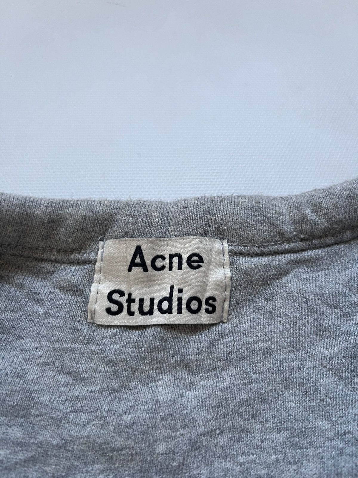 Acne Studios Acne Studios Grey Sweatshirt - Face Patch - Size Large (L) Size US L / EU 52-54 / 3 - 4 Thumbnail