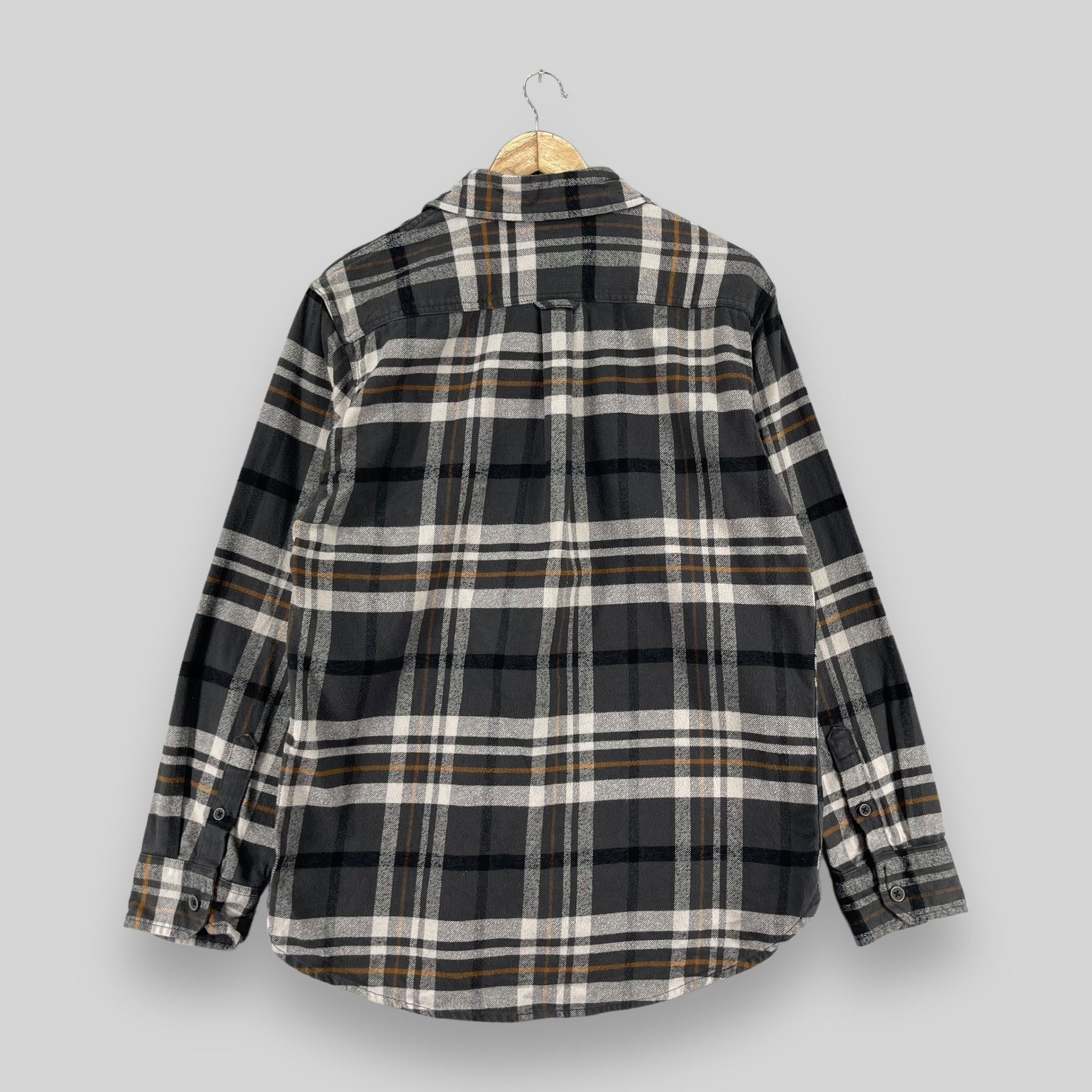 Flannel × Vintage Vintage JACHS Checkered Gray Tartan Flannel Button Up Size US M / EU 48-50 / 2 - 9 Thumbnail