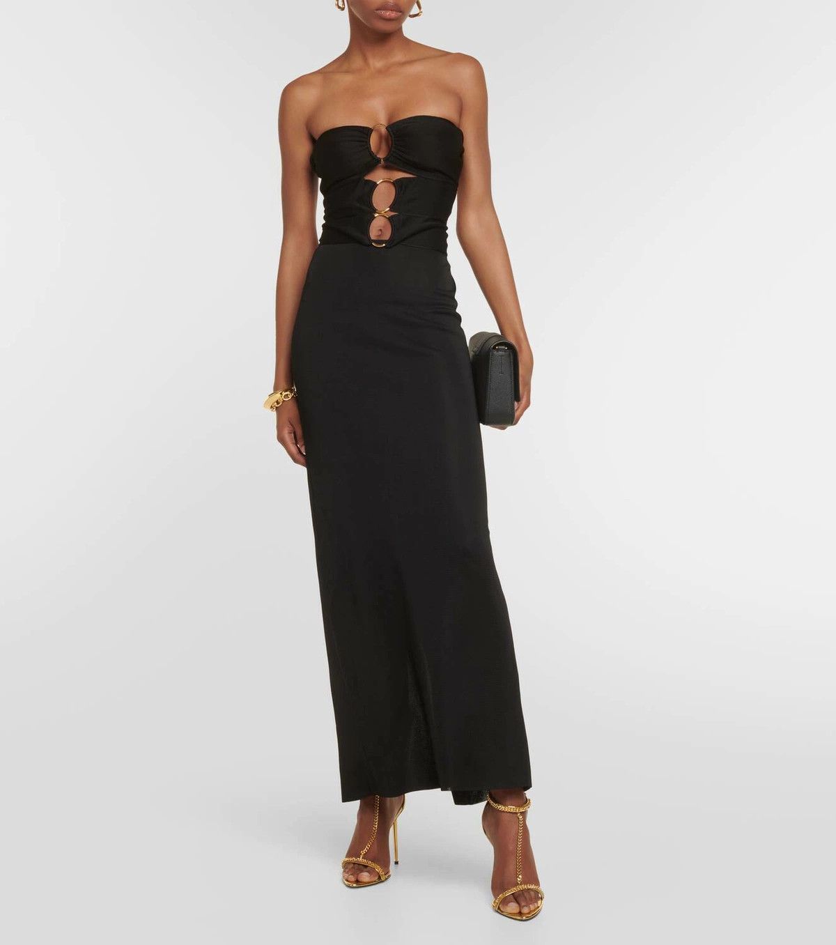 Tom Ford o1y0126 Maxi Dress in Black Size XL / US 12-14 / IT 48-50 - 5 Thumbnail